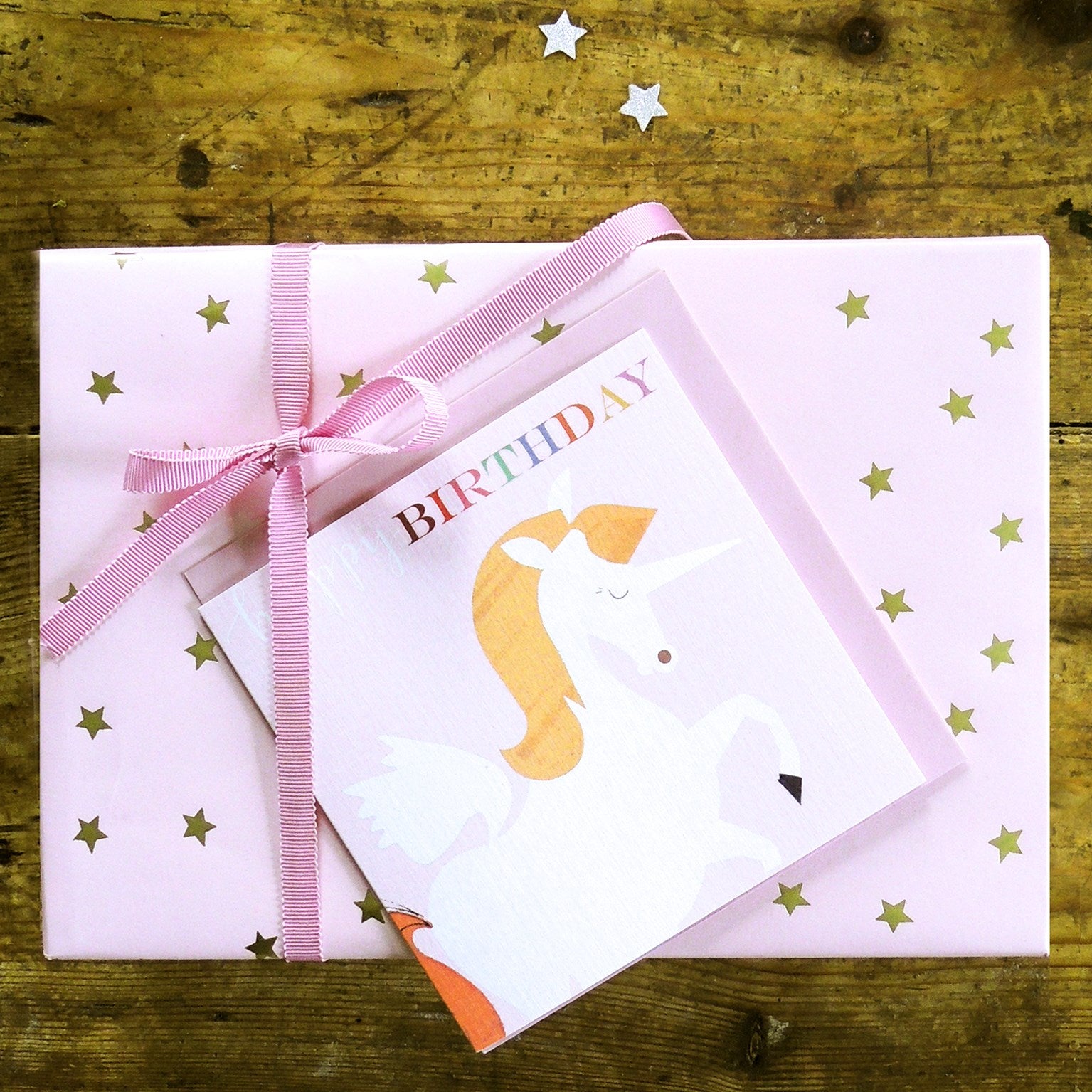 BH11 unicorn happy birthday card