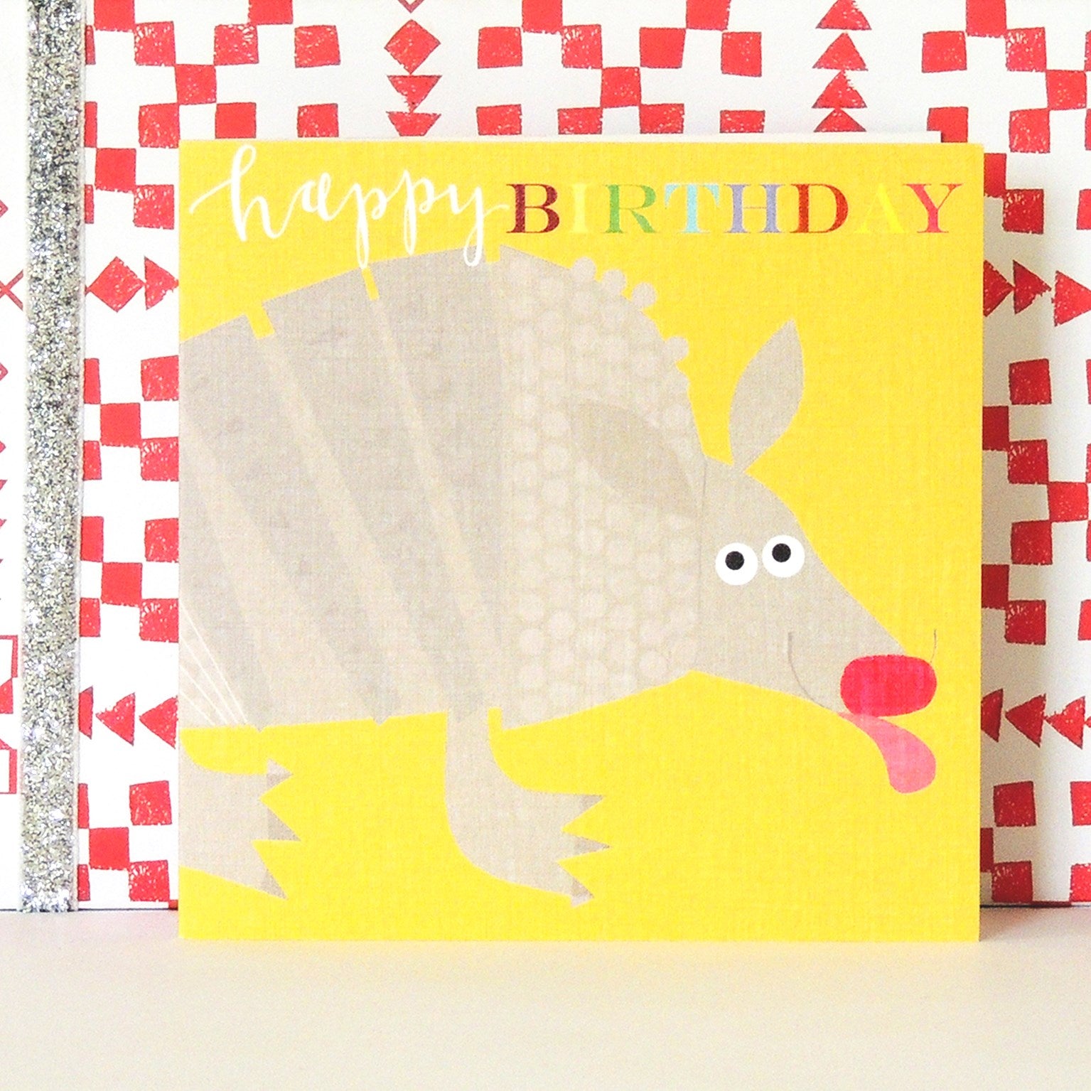 BH12 anteater happy birthday card