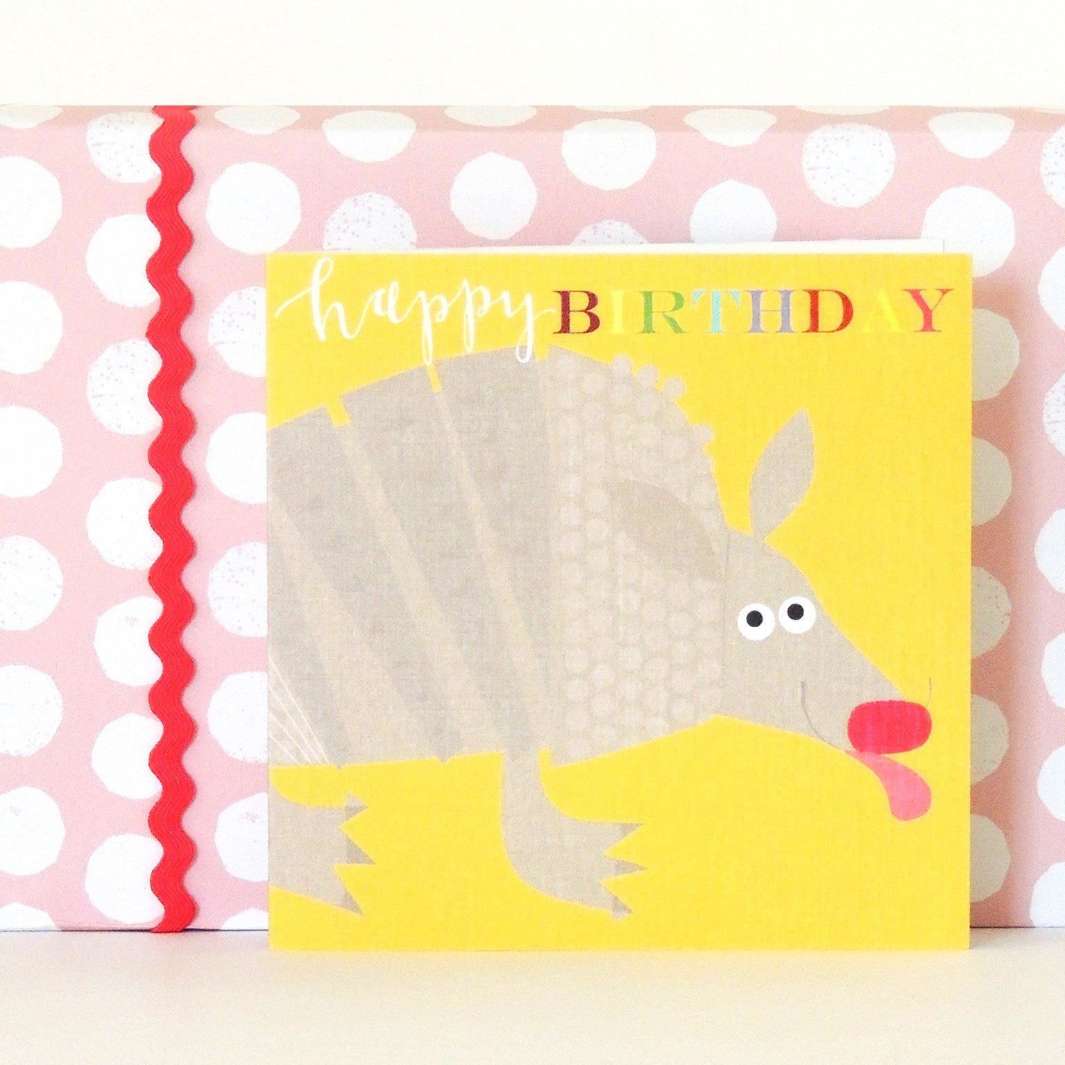 BH12 anteater happy birthday card