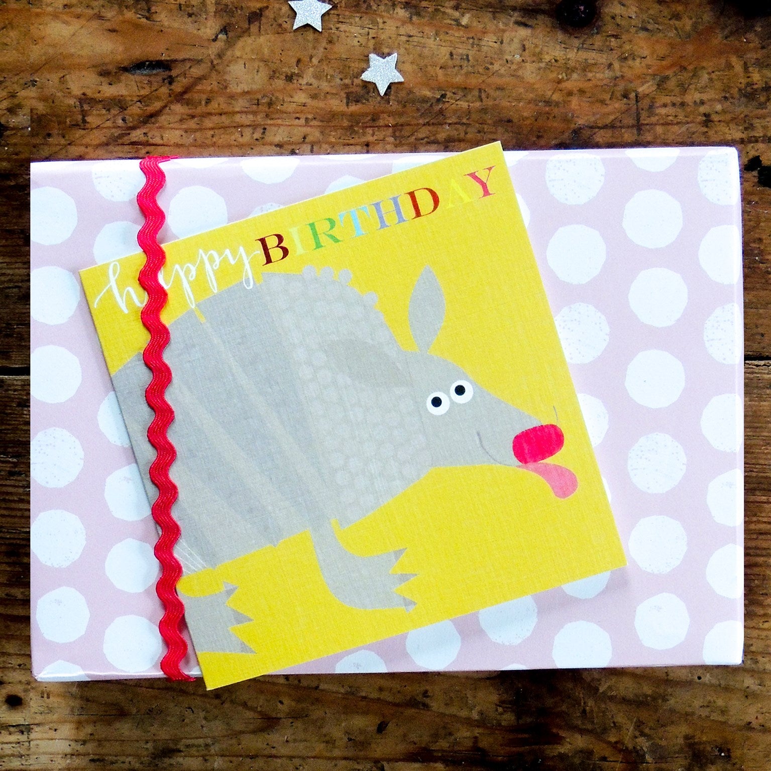 BH12 anteater happy birthday card