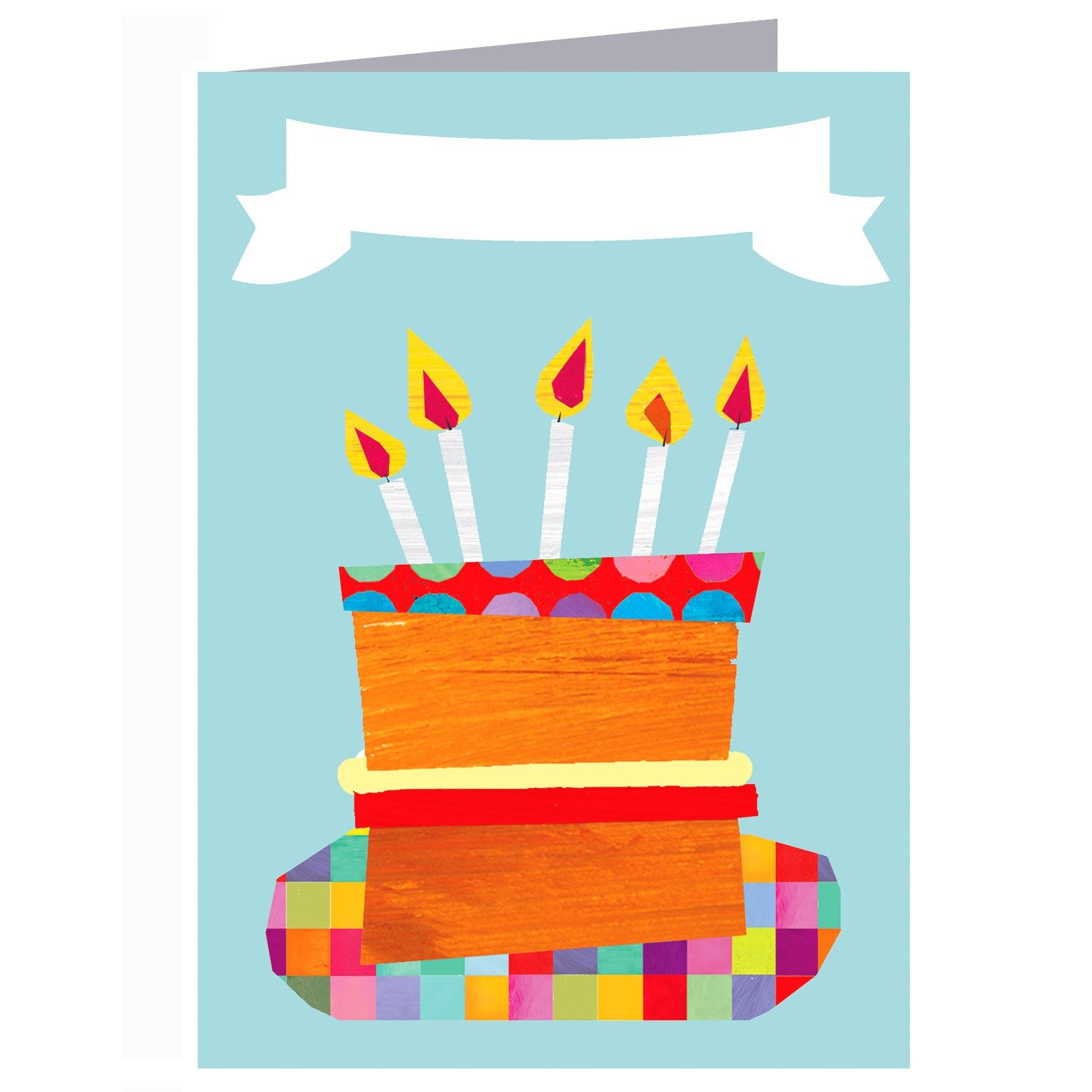 personalised birthday cake card