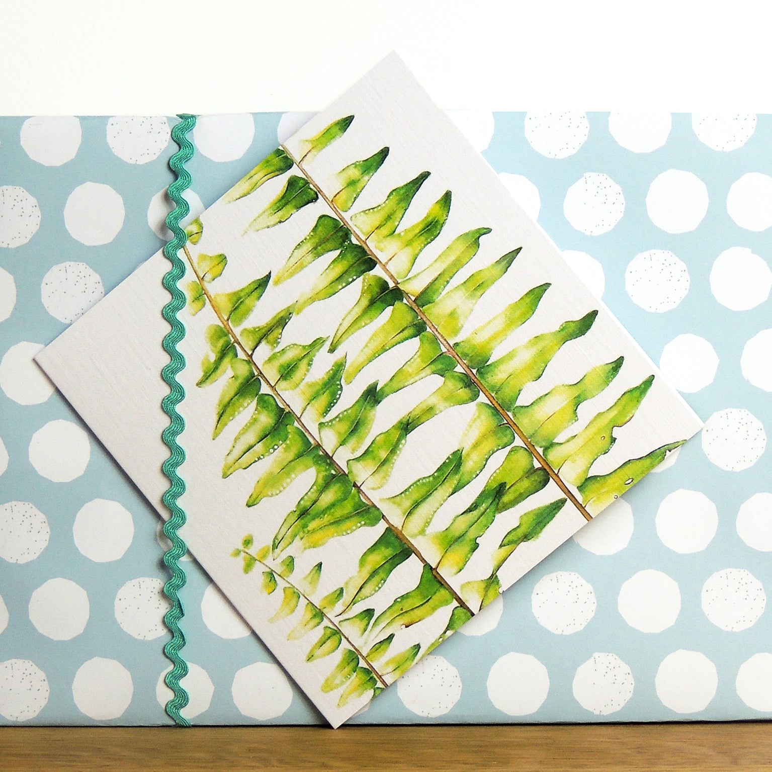 BT03 sword fern greetings card