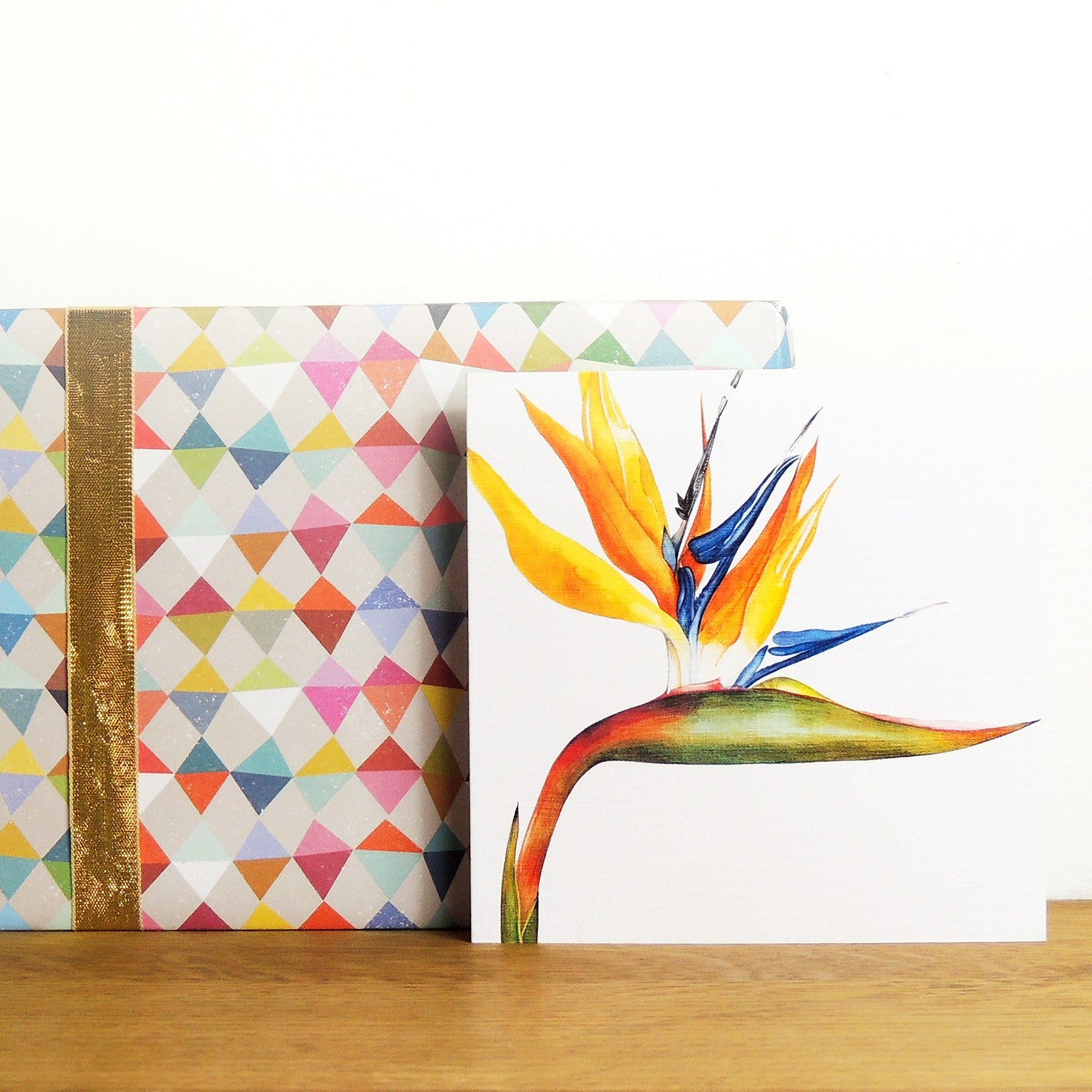 BT09 bird of paradise greetings card