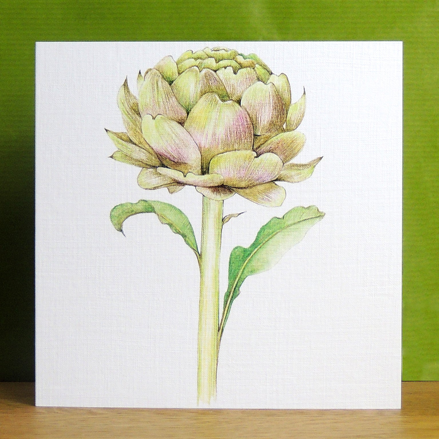 BT12 artichoke greetings card