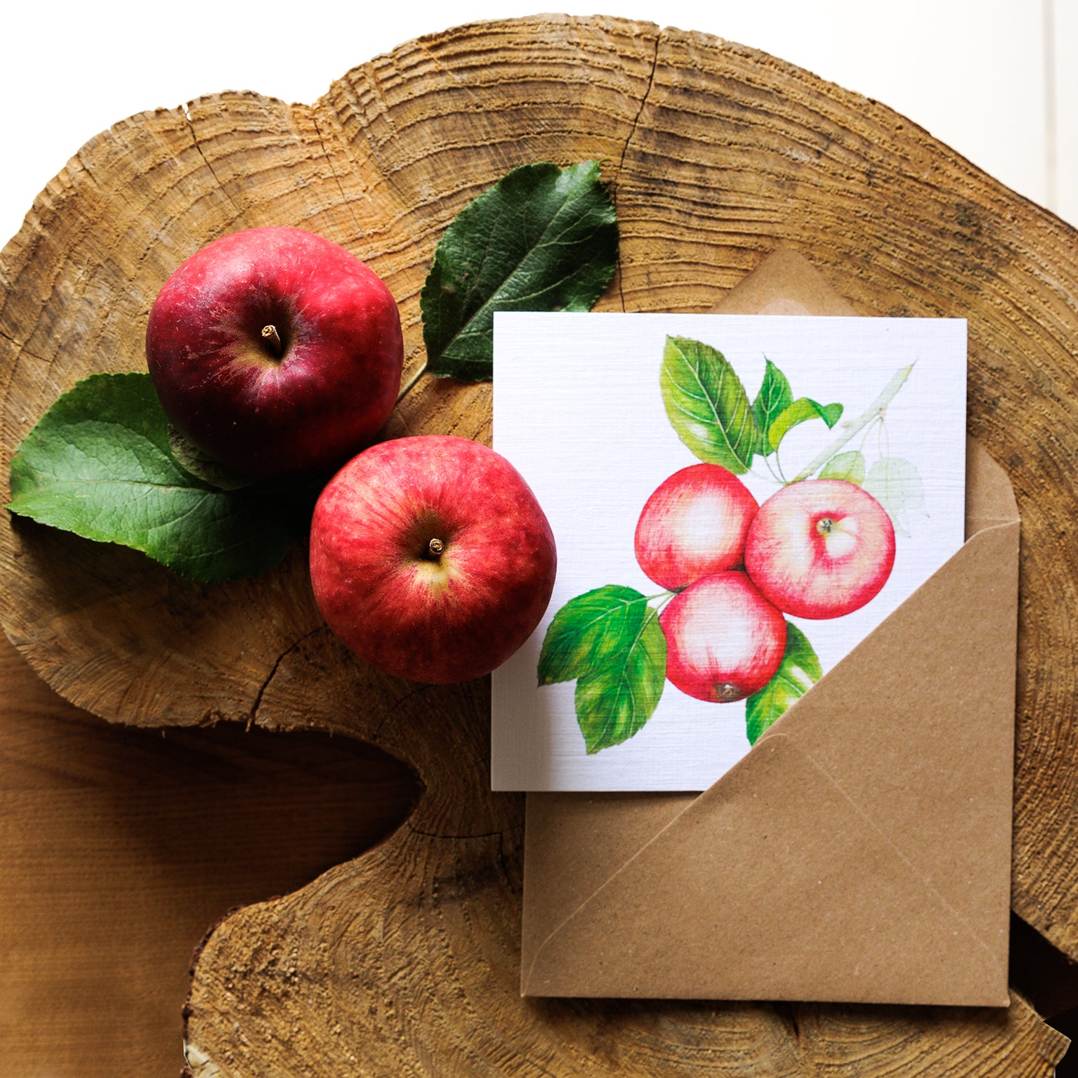 BT18 apples greetings card