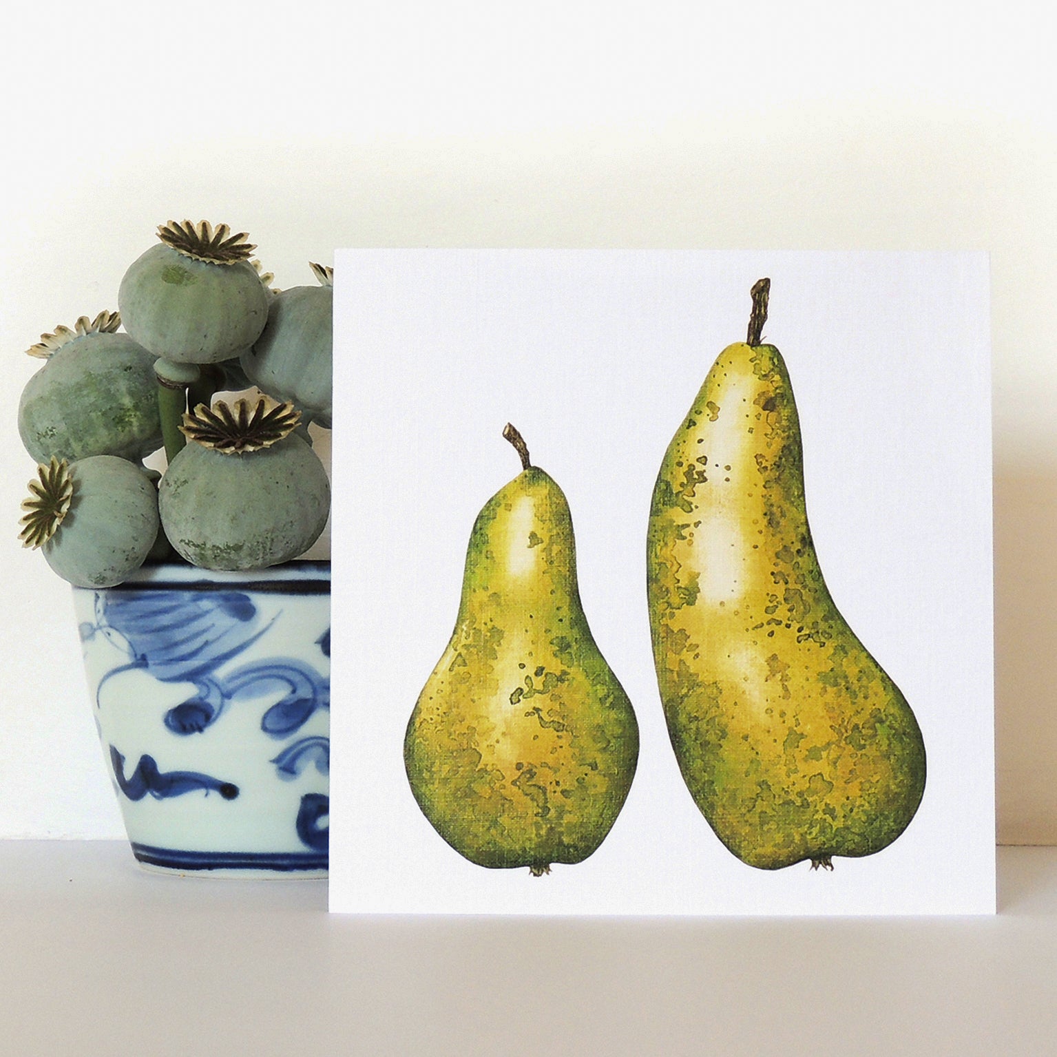 BT19 pears greetings card