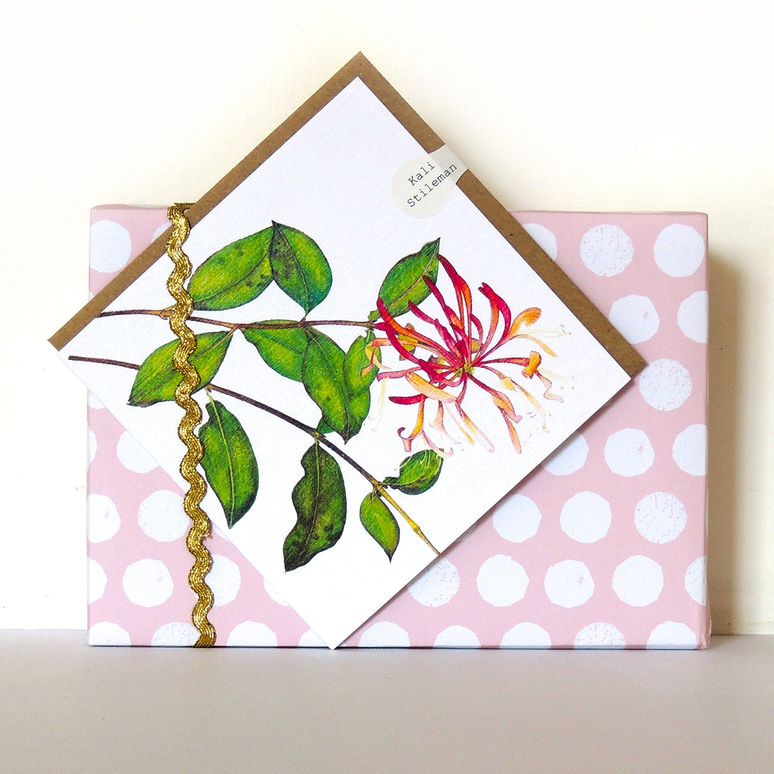 BT24 honeysuckle greetings card