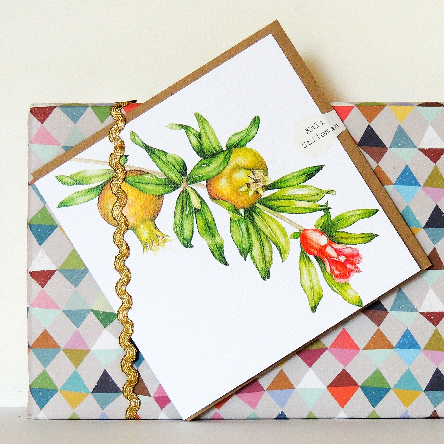 mixed botanical greetings card pack 1