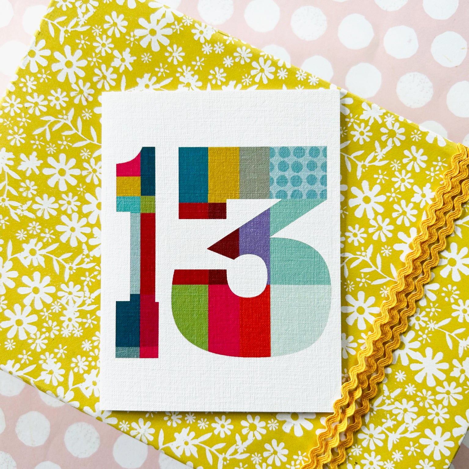 BTW13 mini number thirteen card