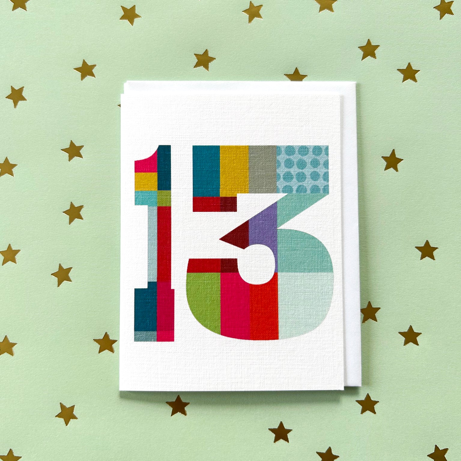 BTW13 mini number thirteen card