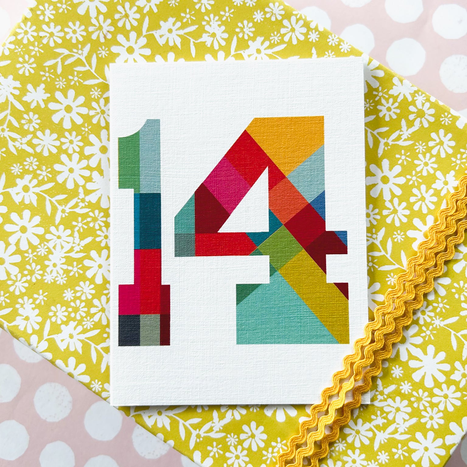 BTW14 mini number fourteen card