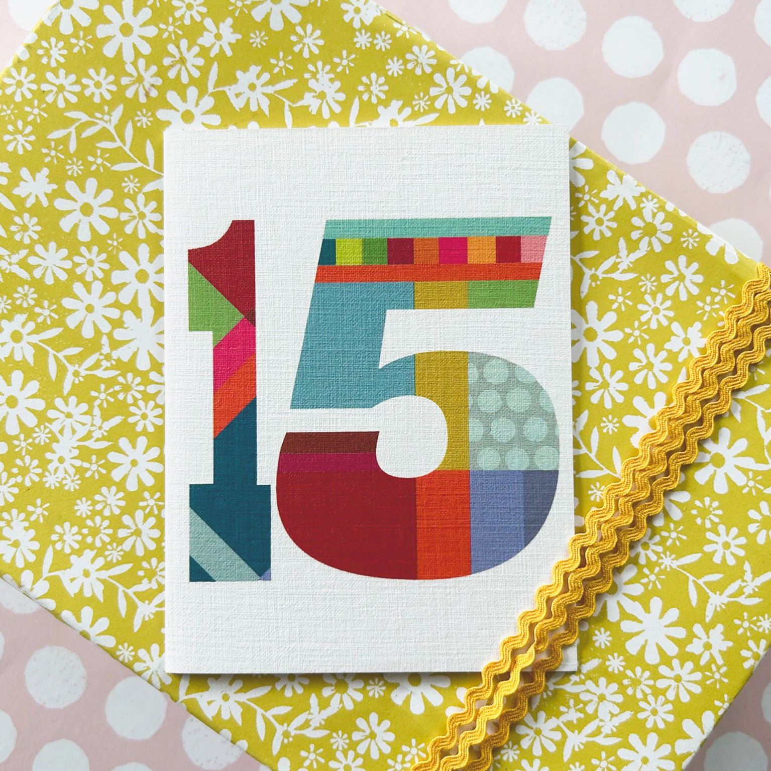 BTW15 mini number fifteen card