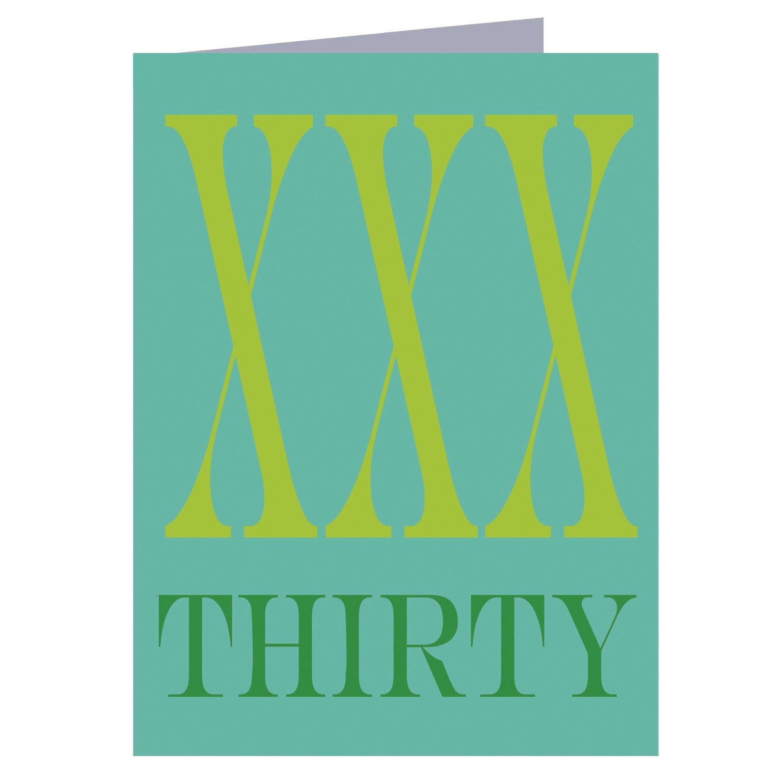 BBTW44 roman numerals thirty card