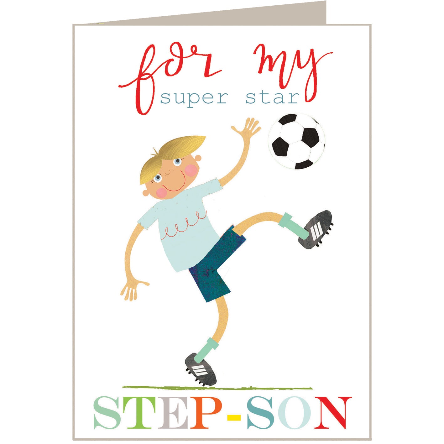 BY10 football step son card