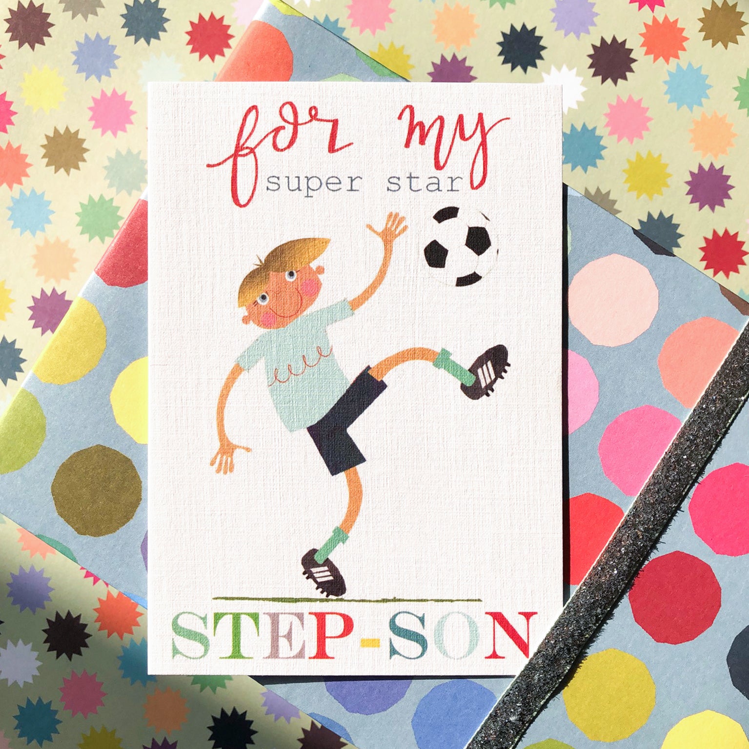 BY10 football step son card