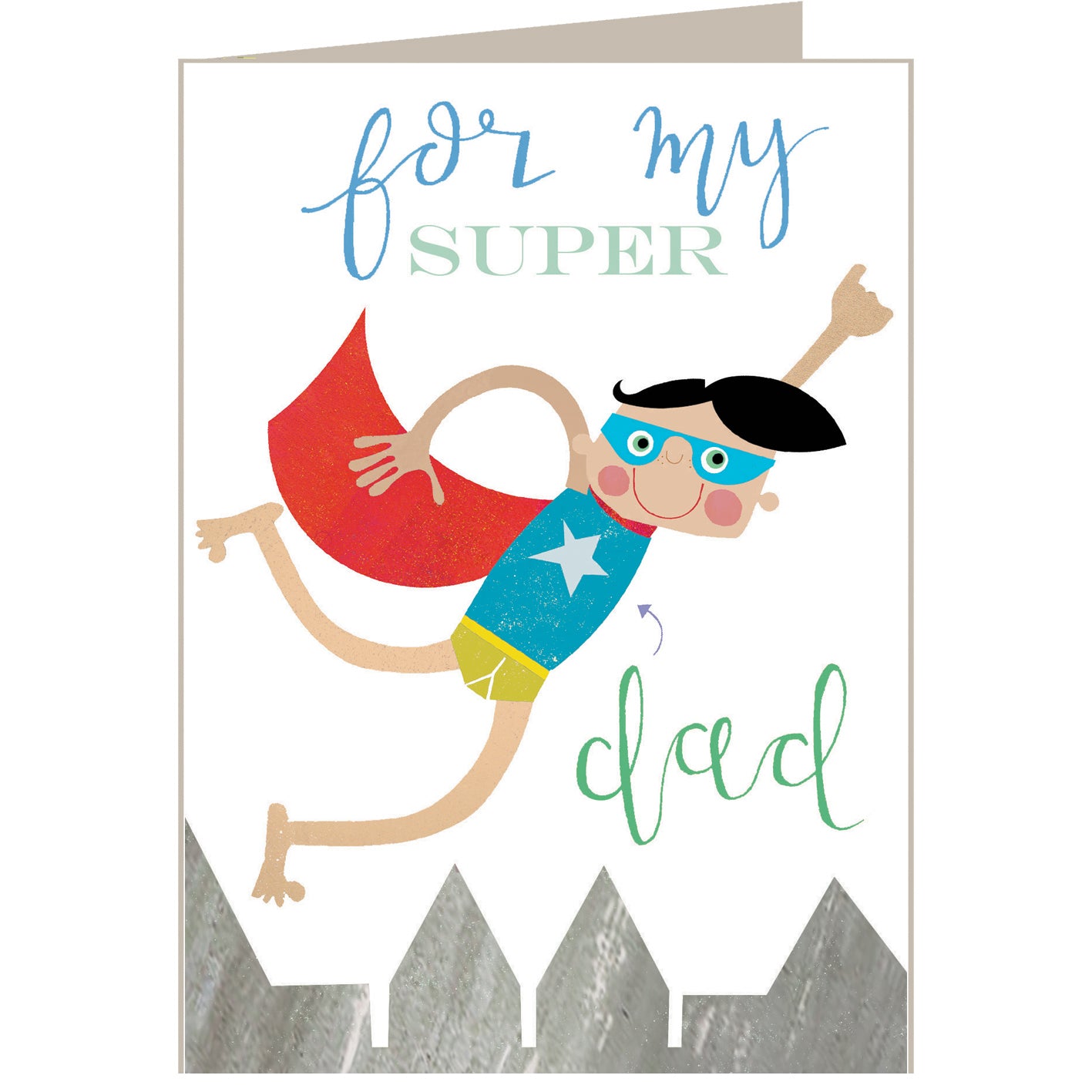 BY13 super dad greetings card