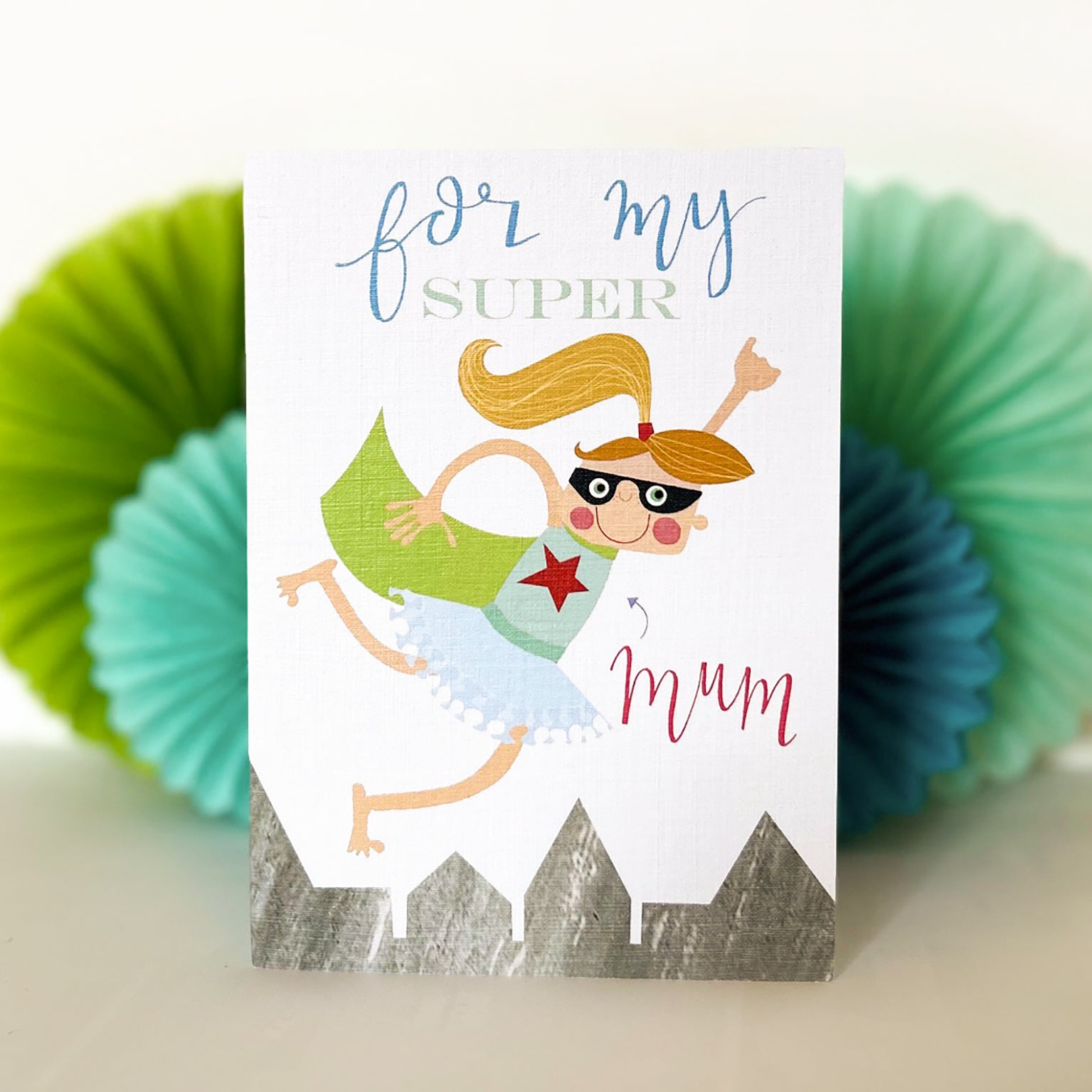 BY13B super mum greetings card