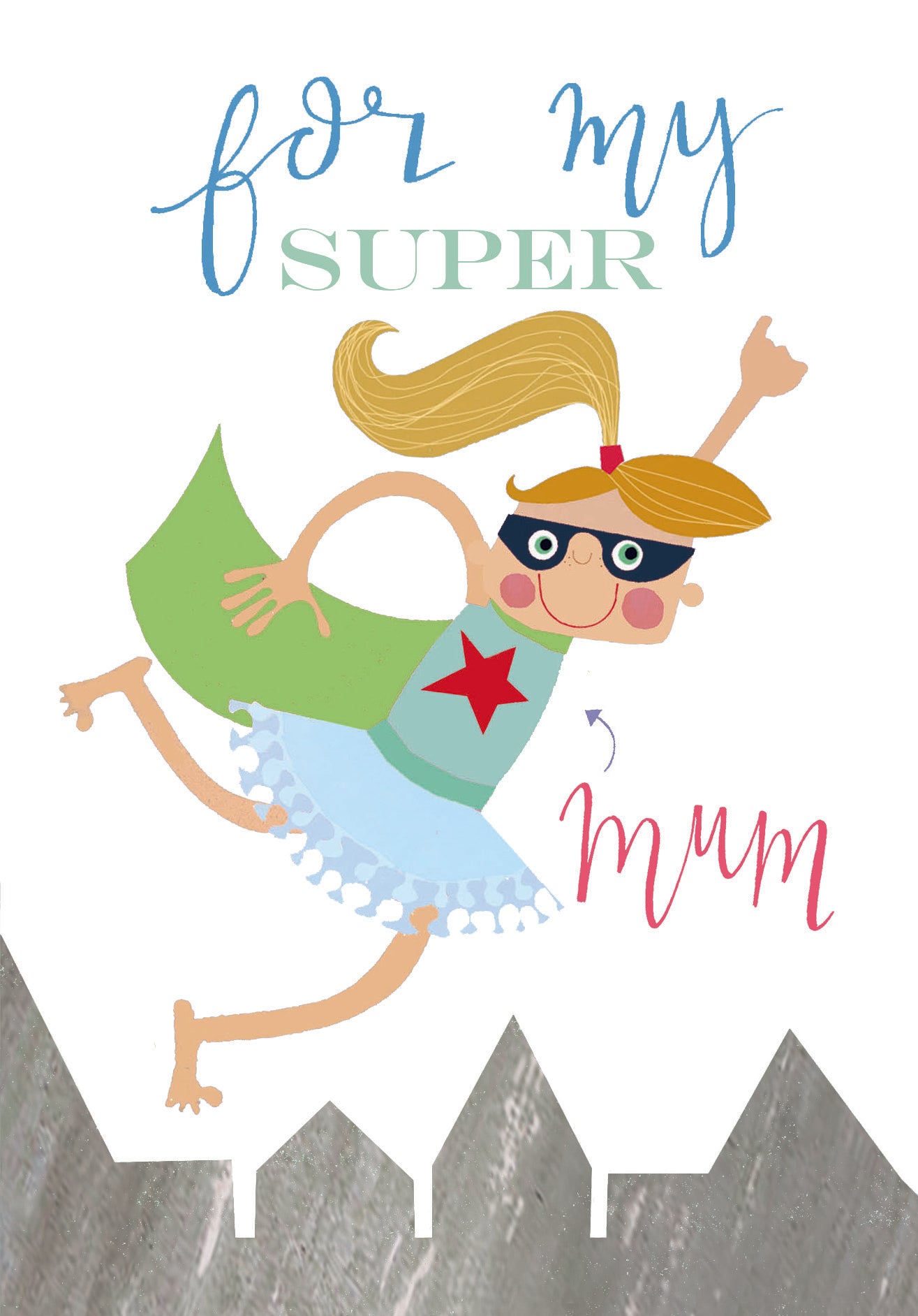 BY13B super mum greetings card