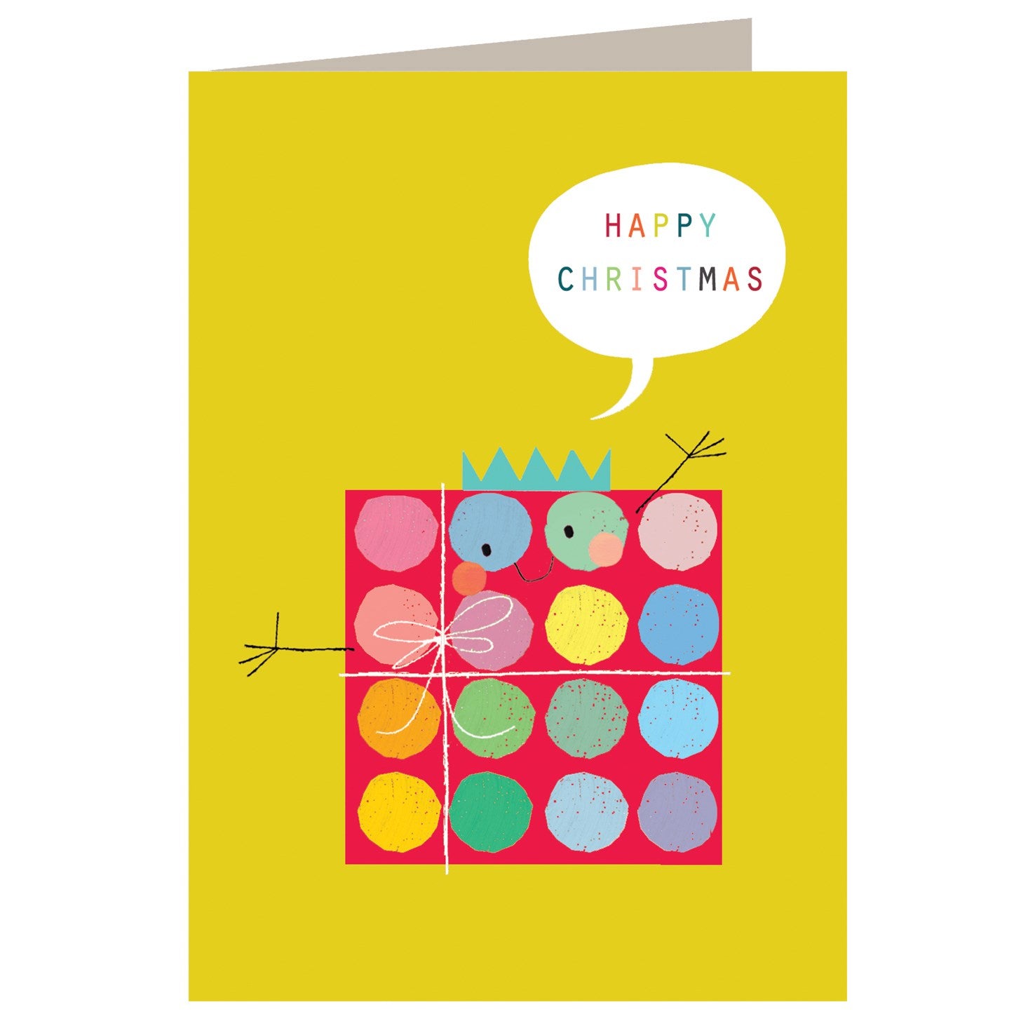 CH02 Christmas present greetings card