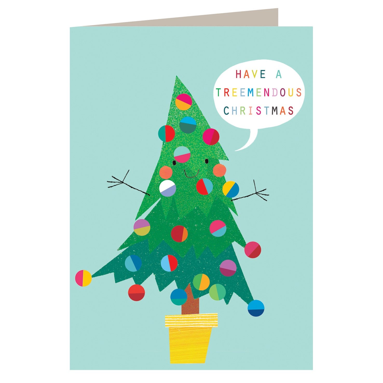 CH03 Christmas tree greetings card