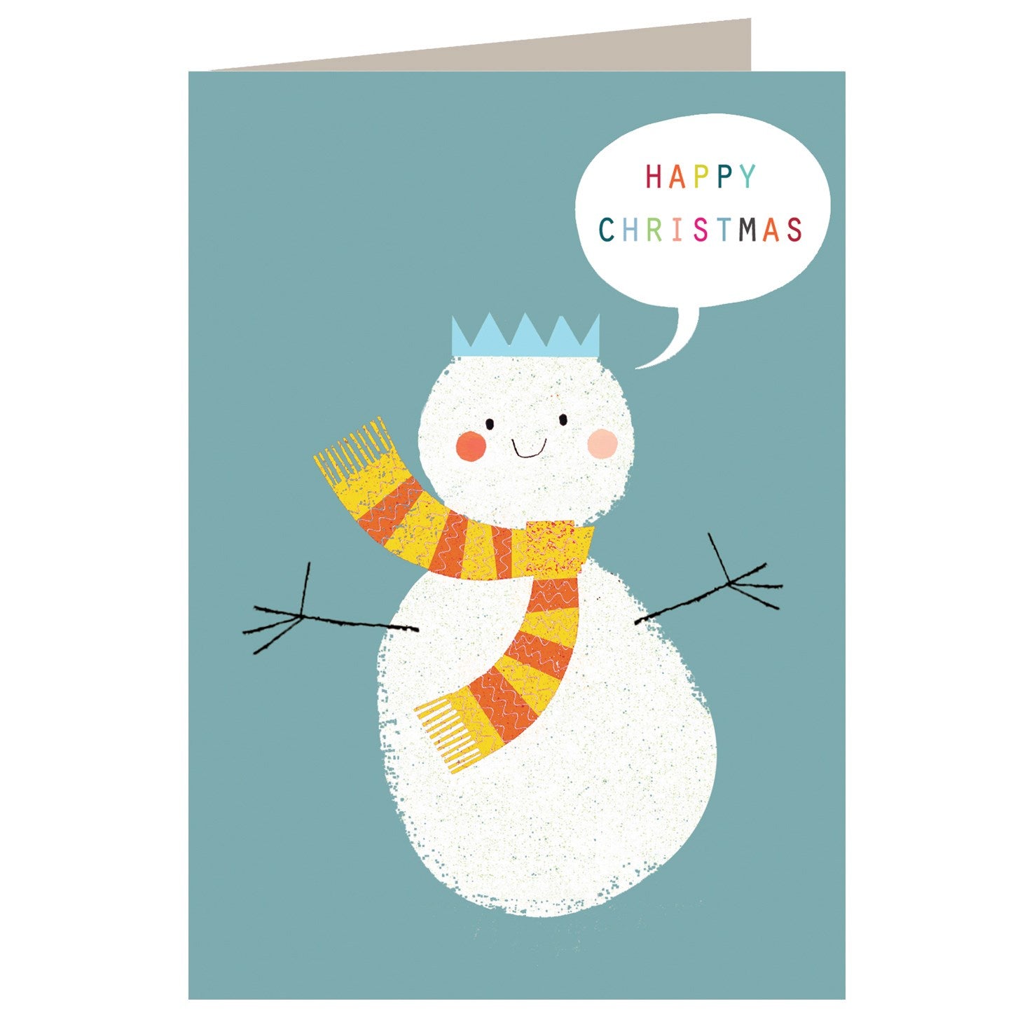 CH05 Christmas snowman greetings card