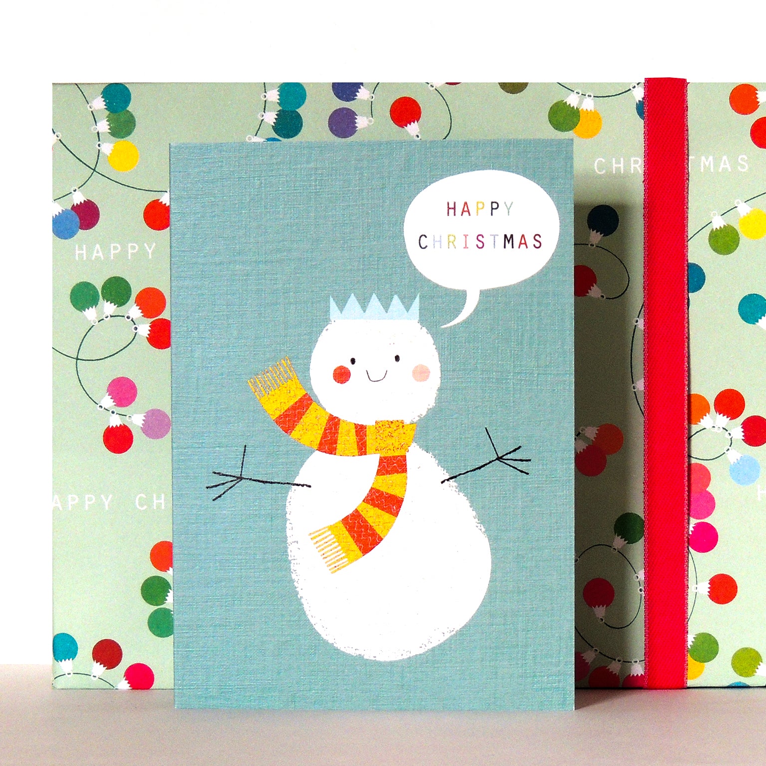 CH05 Christmas snowman greetings card