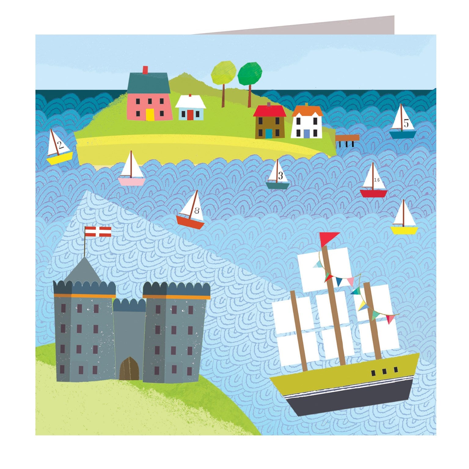 CT04 round island race greetings card