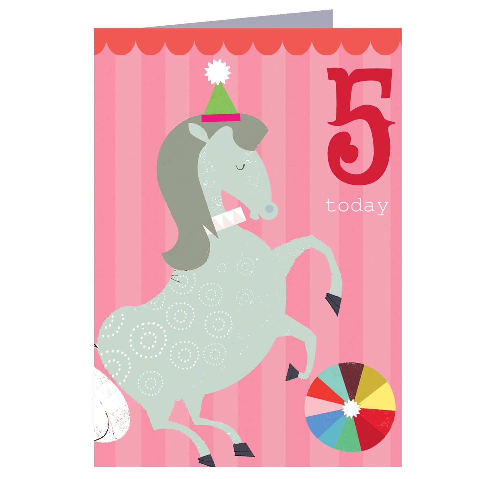 CZ11 horse 5th birthday card