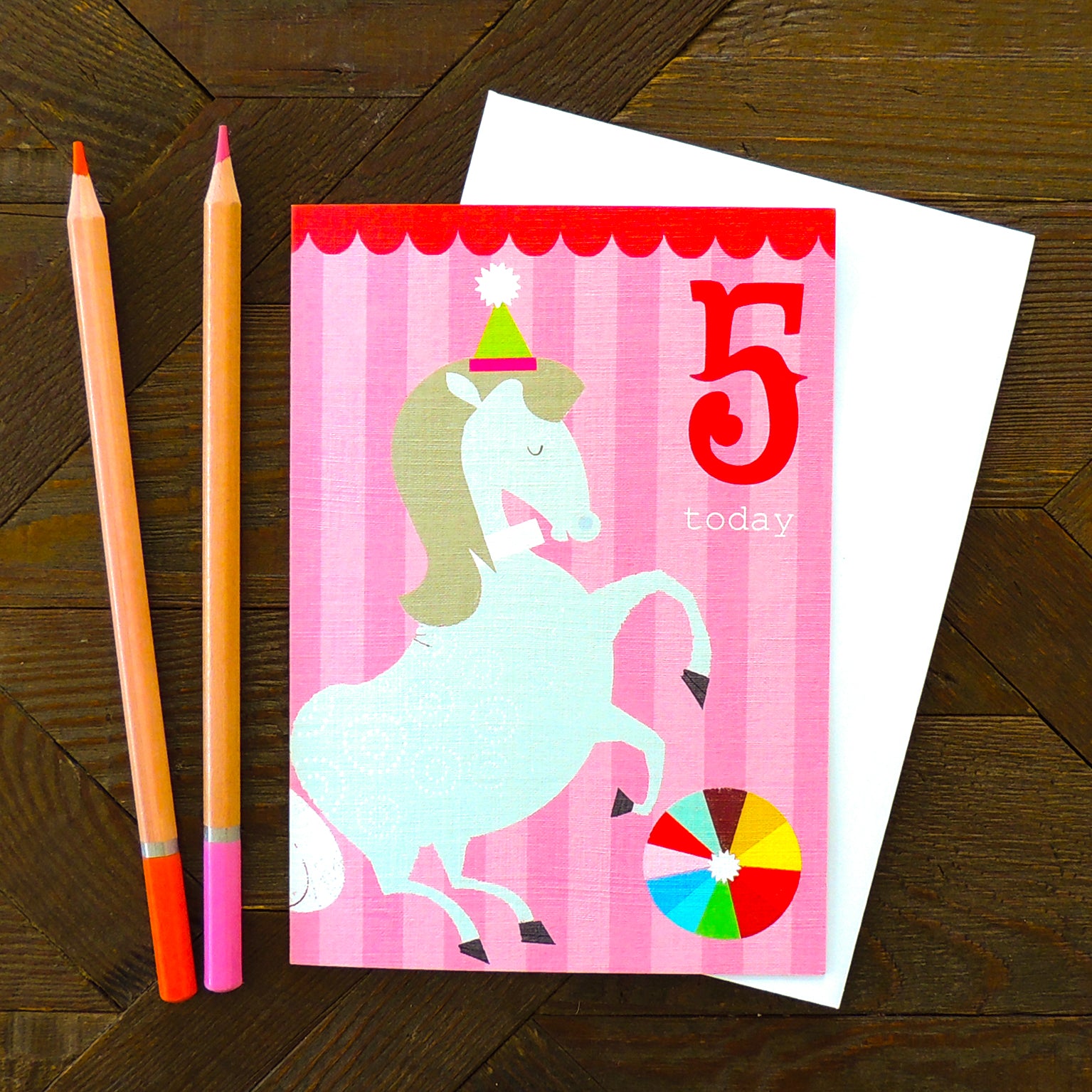 CZ11 horse 5th birthday card