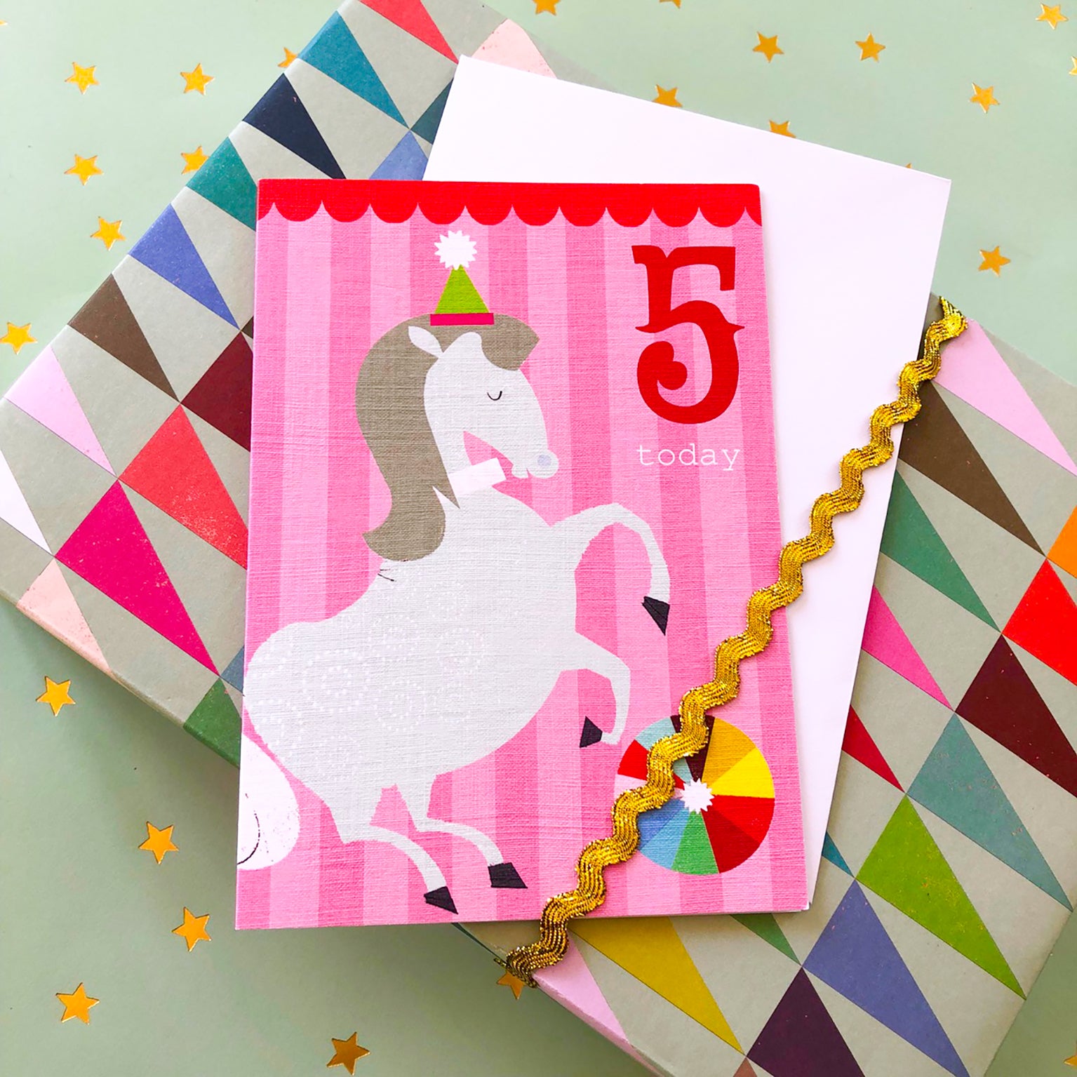 CZ11 horse 5th birthday card