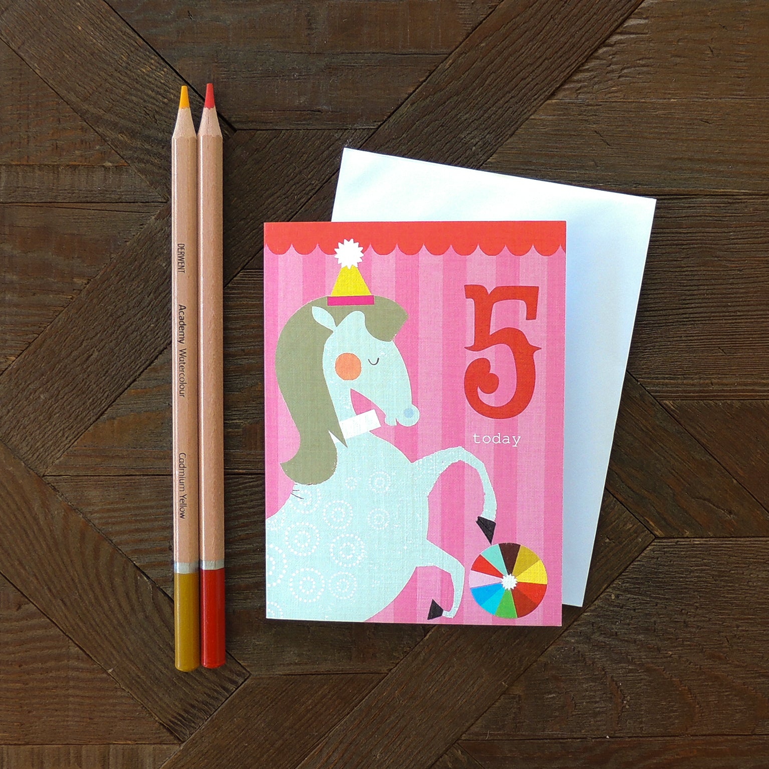 CTW11 mini horse 5th birthday card