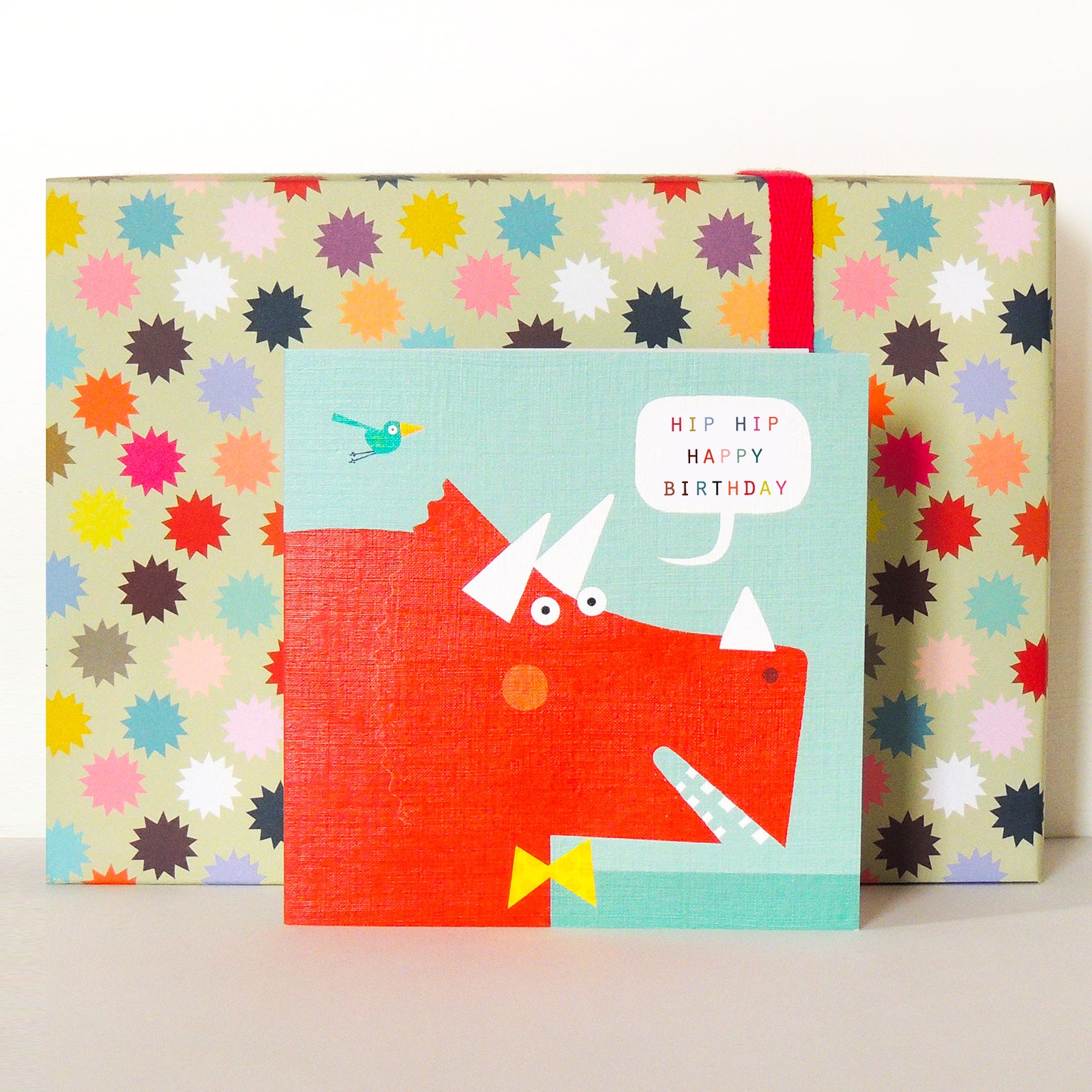 DB02 hip hip happy birthday card