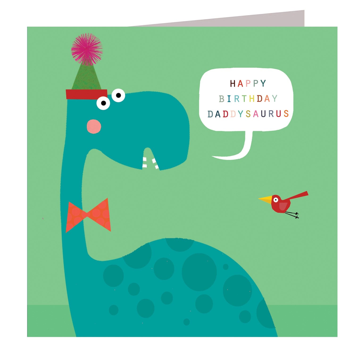 DB07 happy birthday brontosaurus card