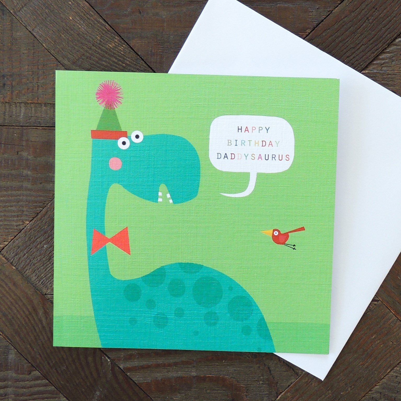 DB07 happy birthday brontosaurus card