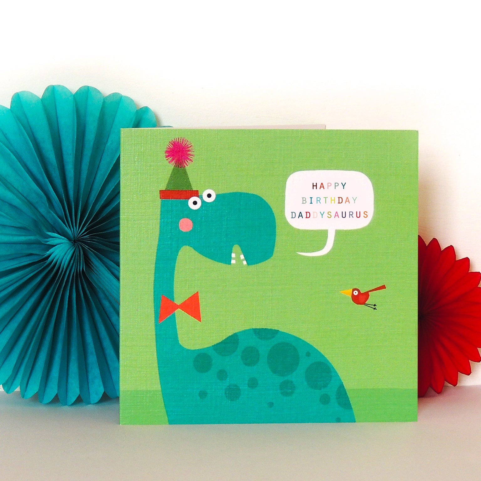 DB07 happy birthday brontosaurus card