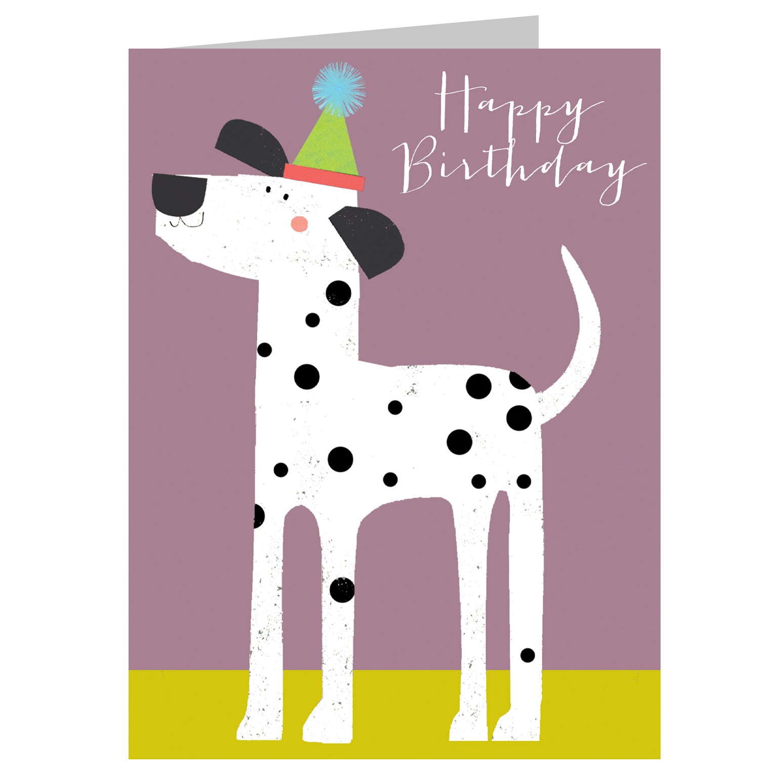 DG03 mini dalmatian birthday card