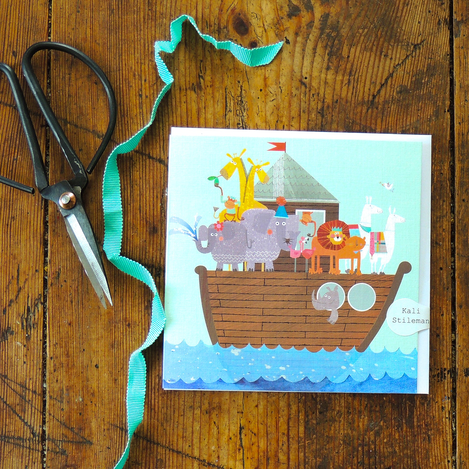 ED05 Noah's ark greetings card