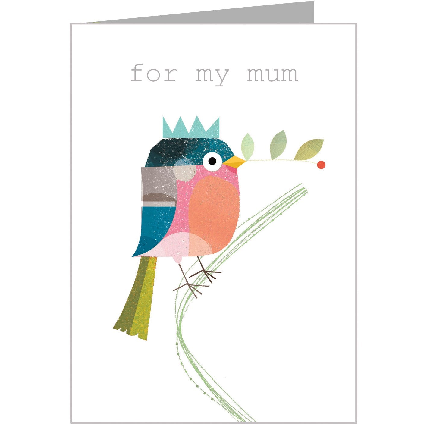 FF02 silver foiled mum card