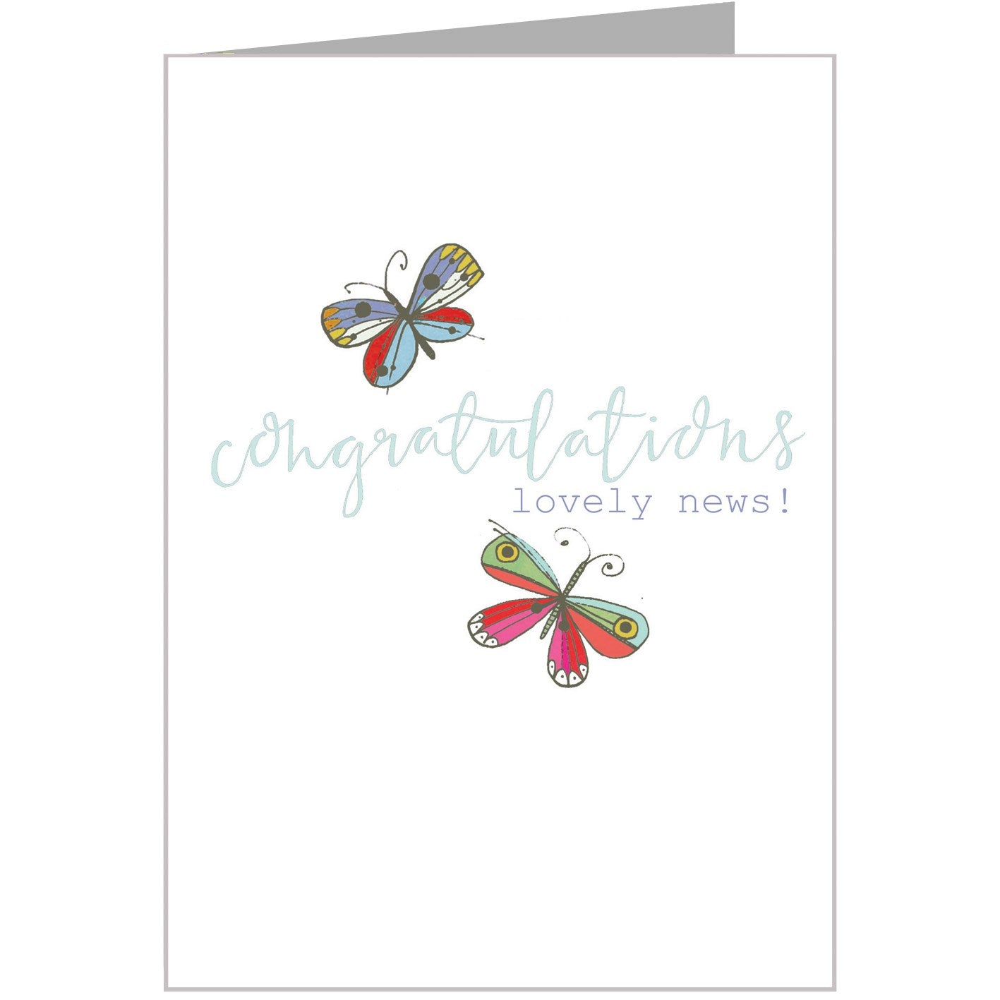 FF04 silver foiled congratulations card