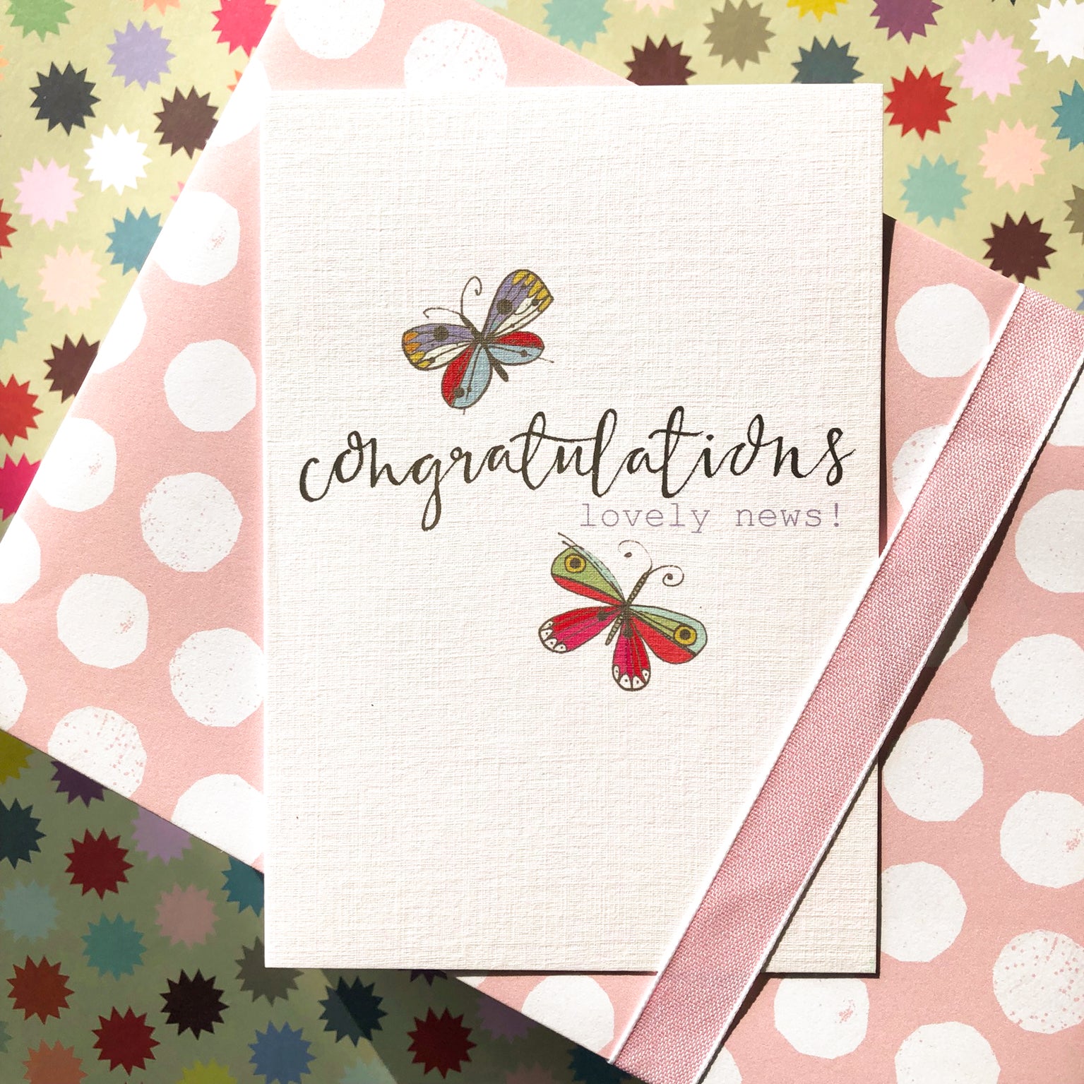 FF04 silver foiled congratulations card