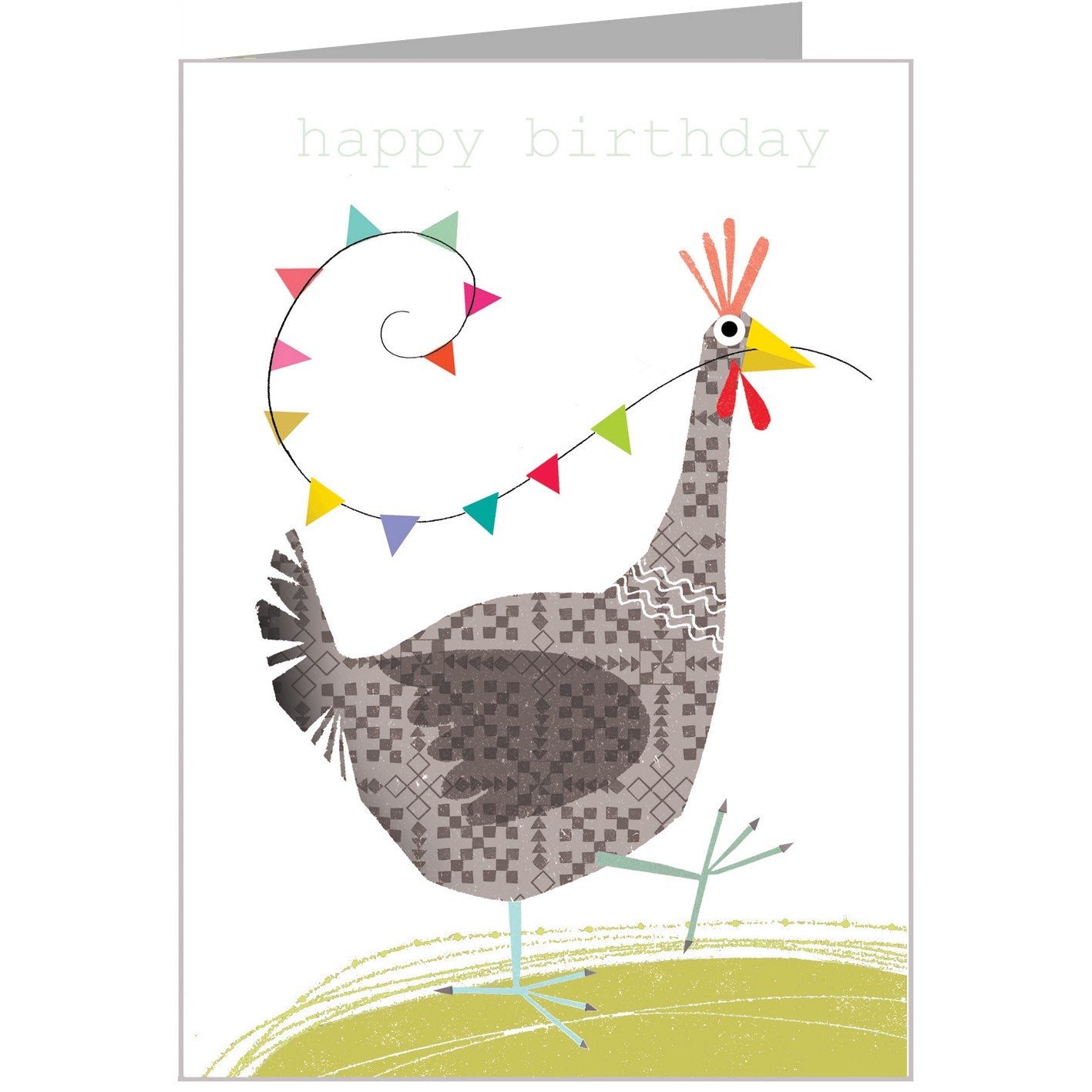 FF06 chicken happy birthday card