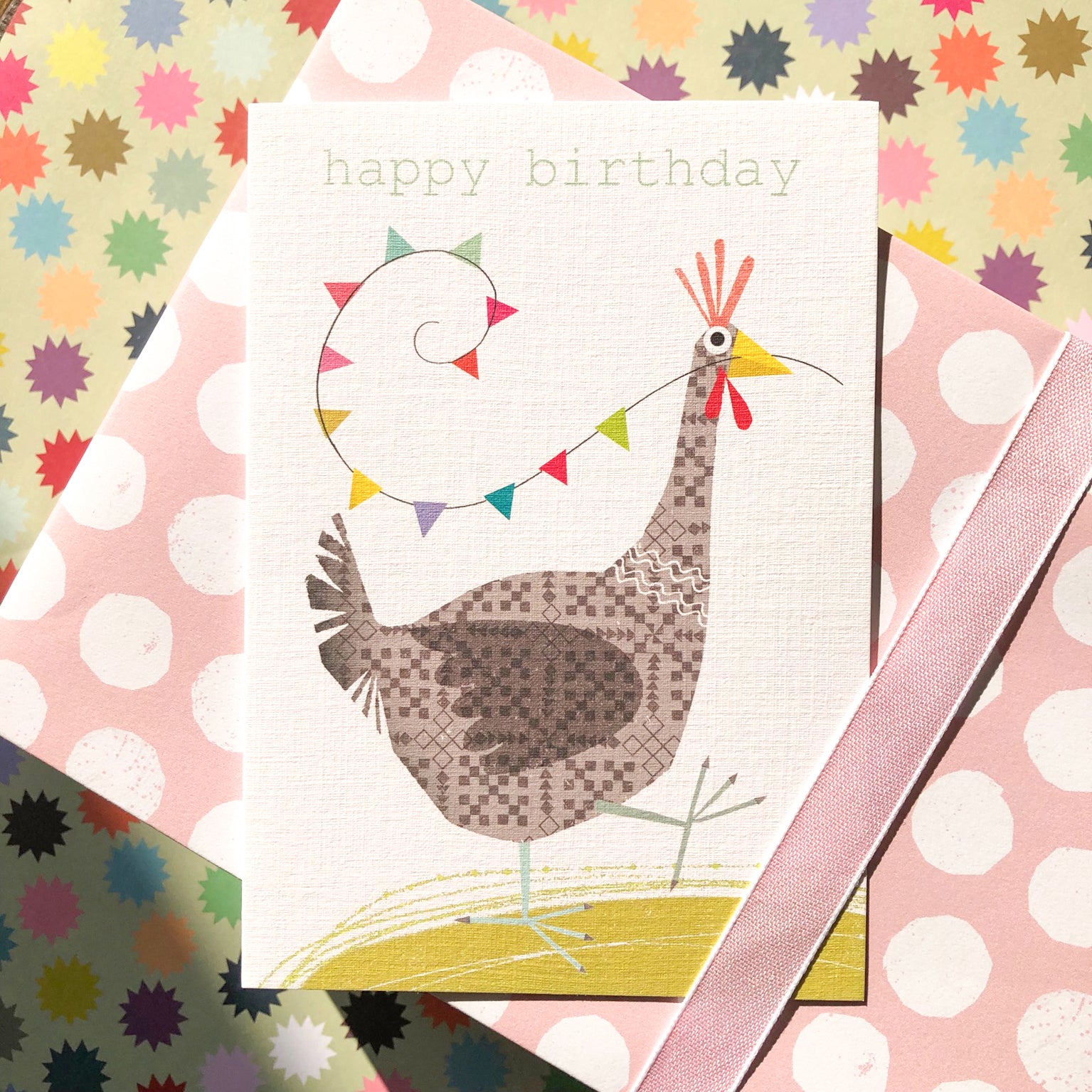 FF06 chicken happy birthday card