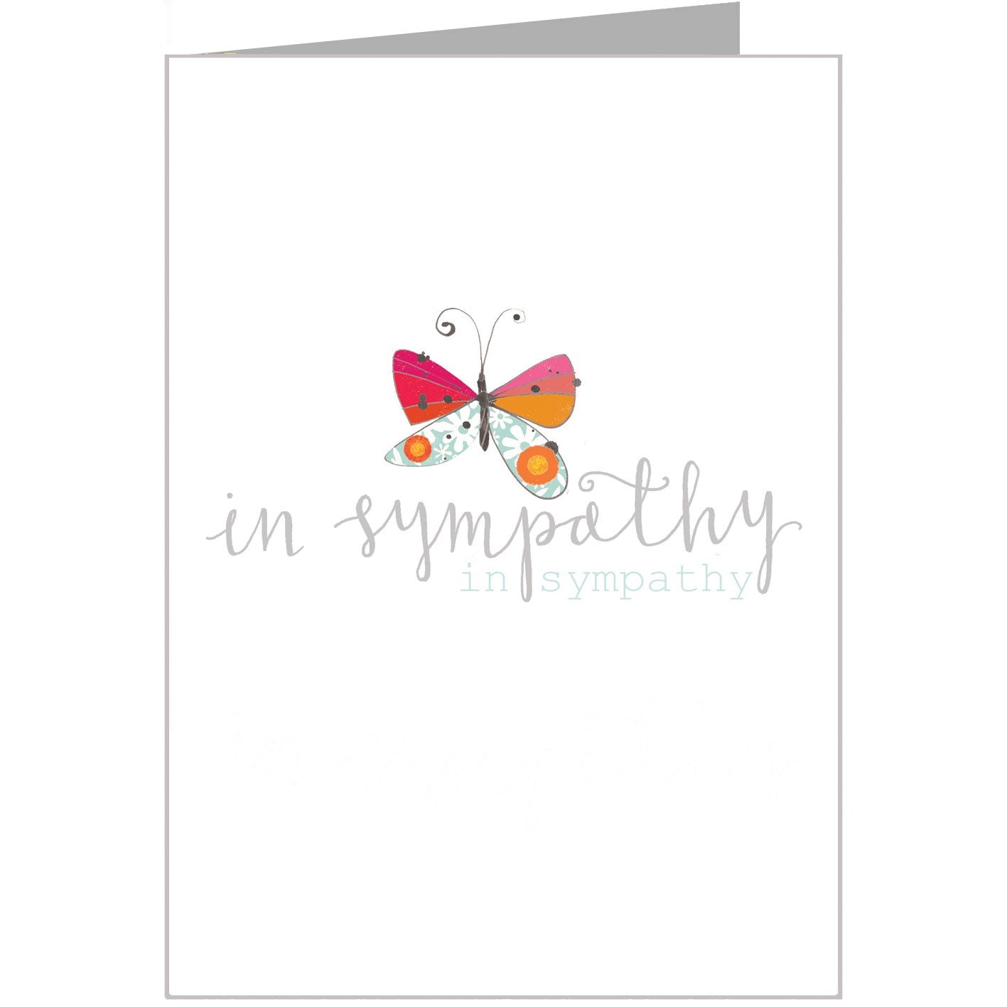 FF17 silver foiled sympathy card