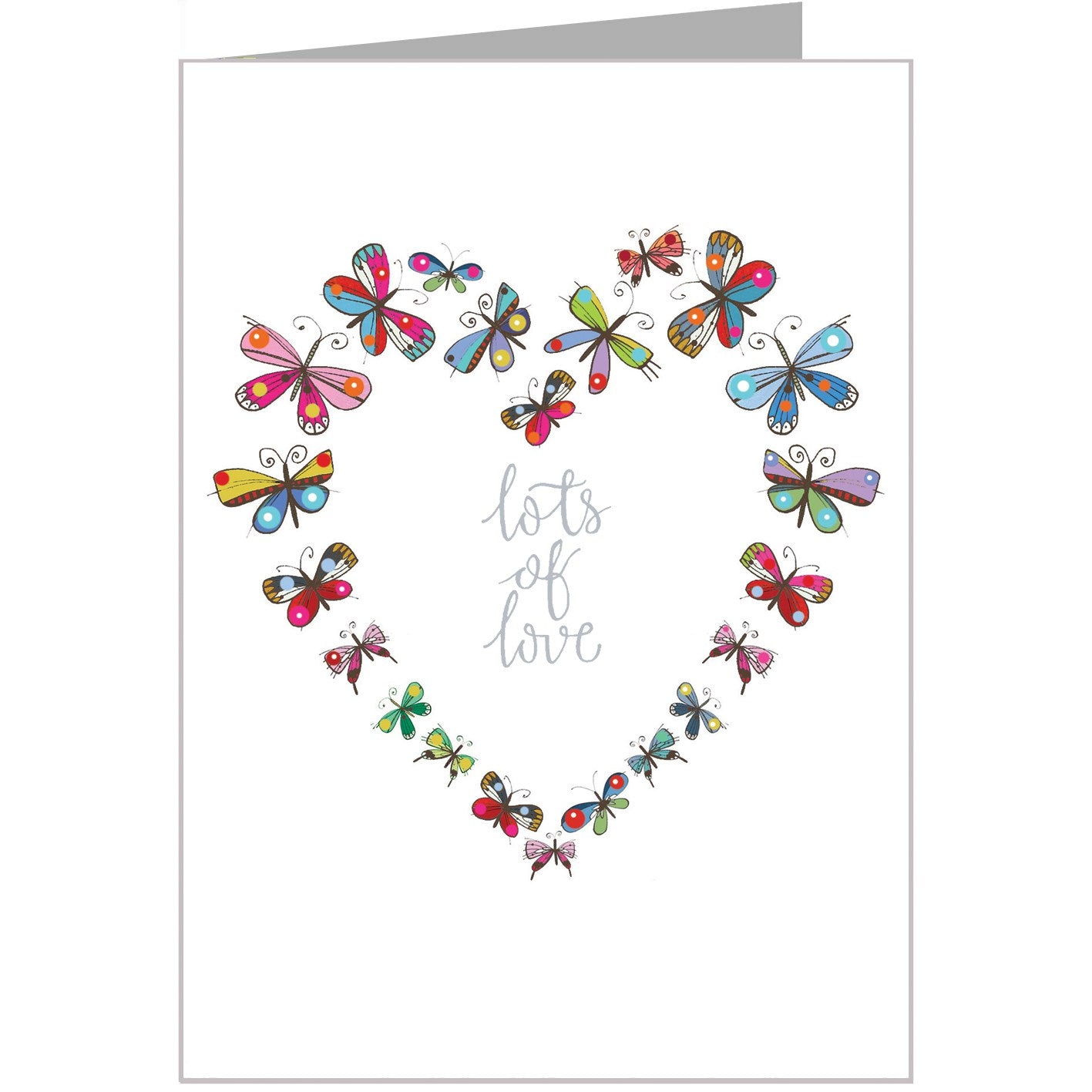 FF24 silver foiled lots of love card