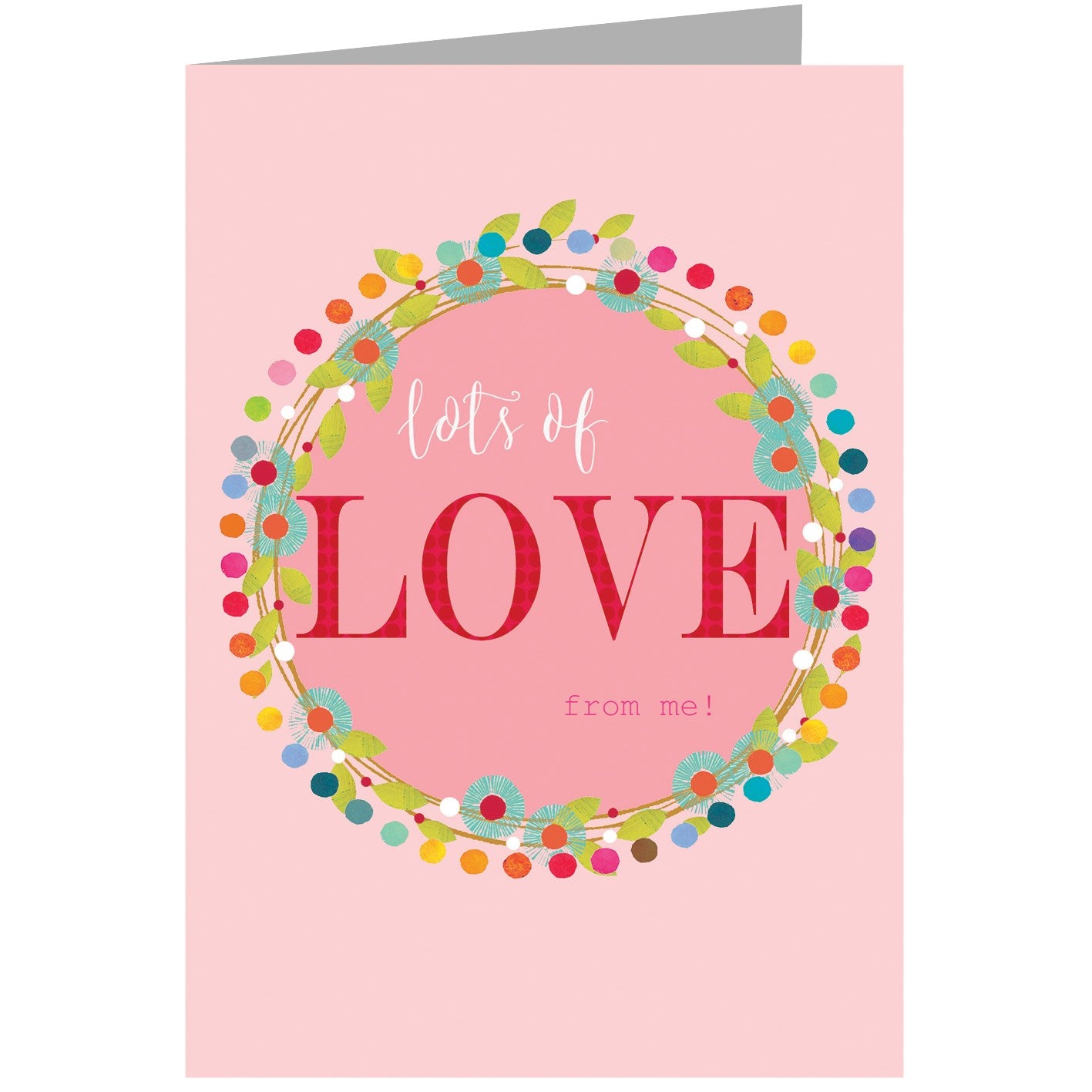 lots of love greetings card