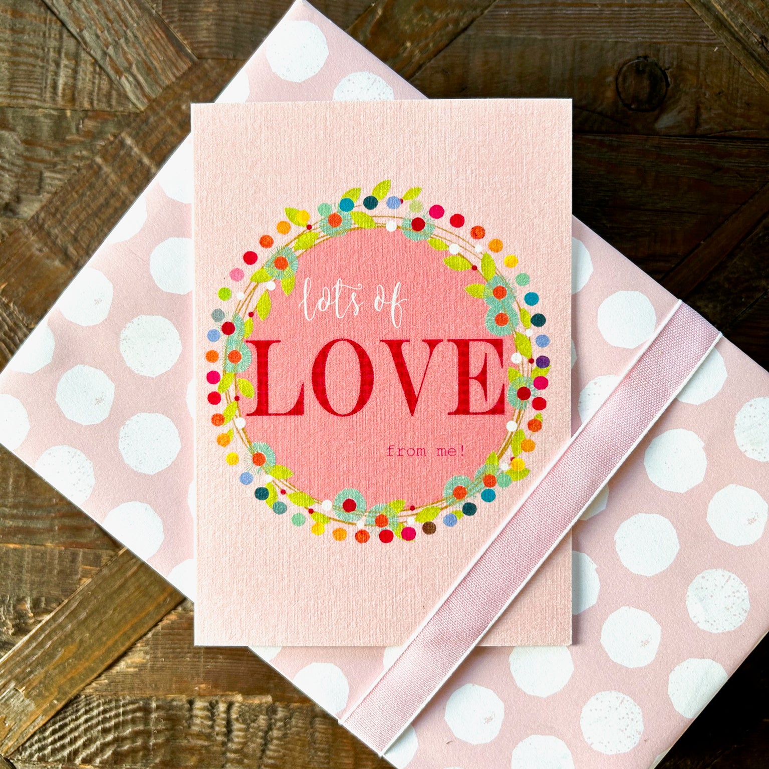 lots of love greetings card