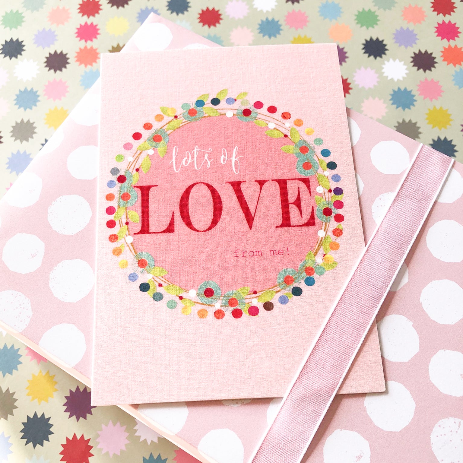 lots of love greetings card