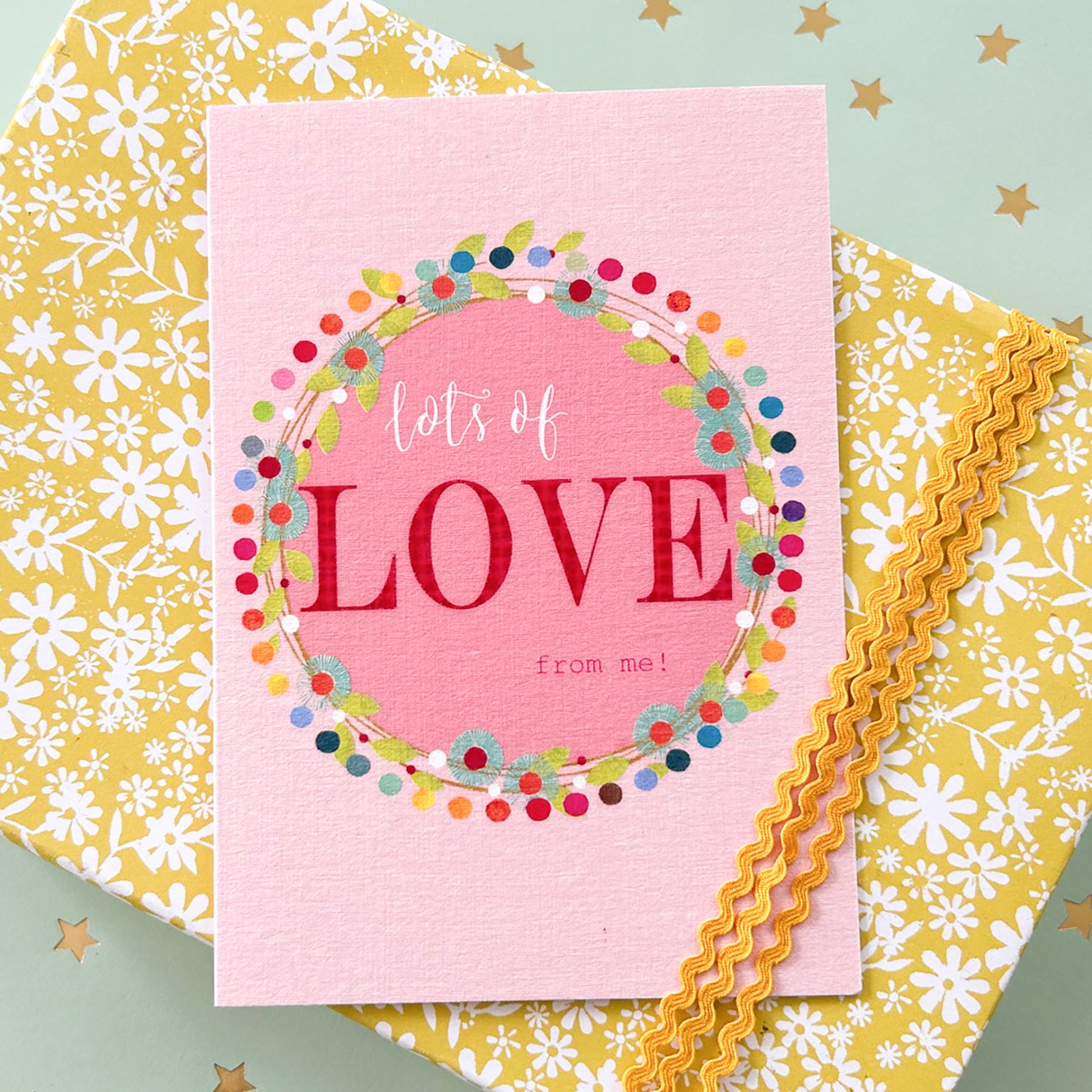 lots of love greetings card