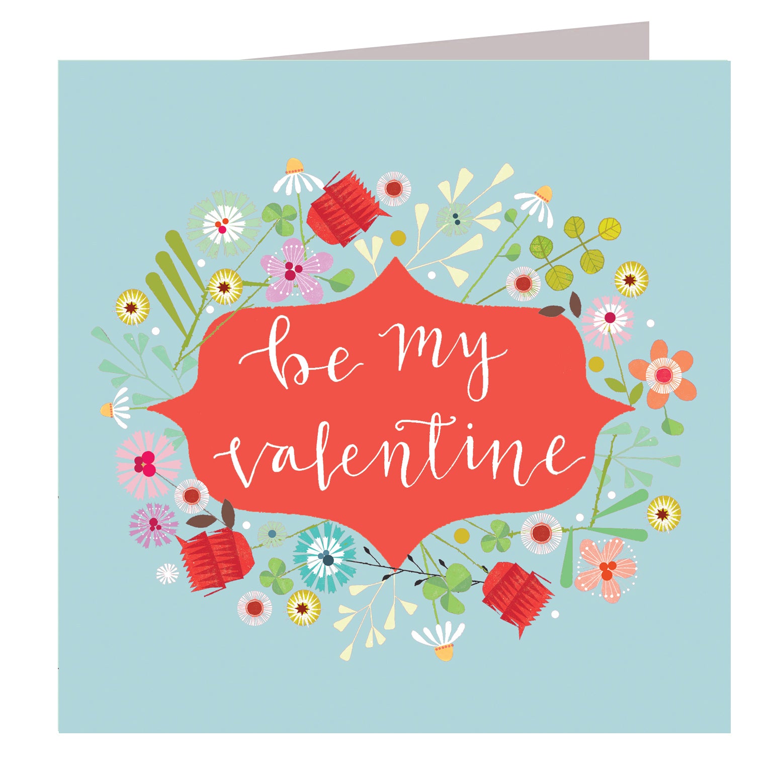 FL29 floral Valentine's Day card