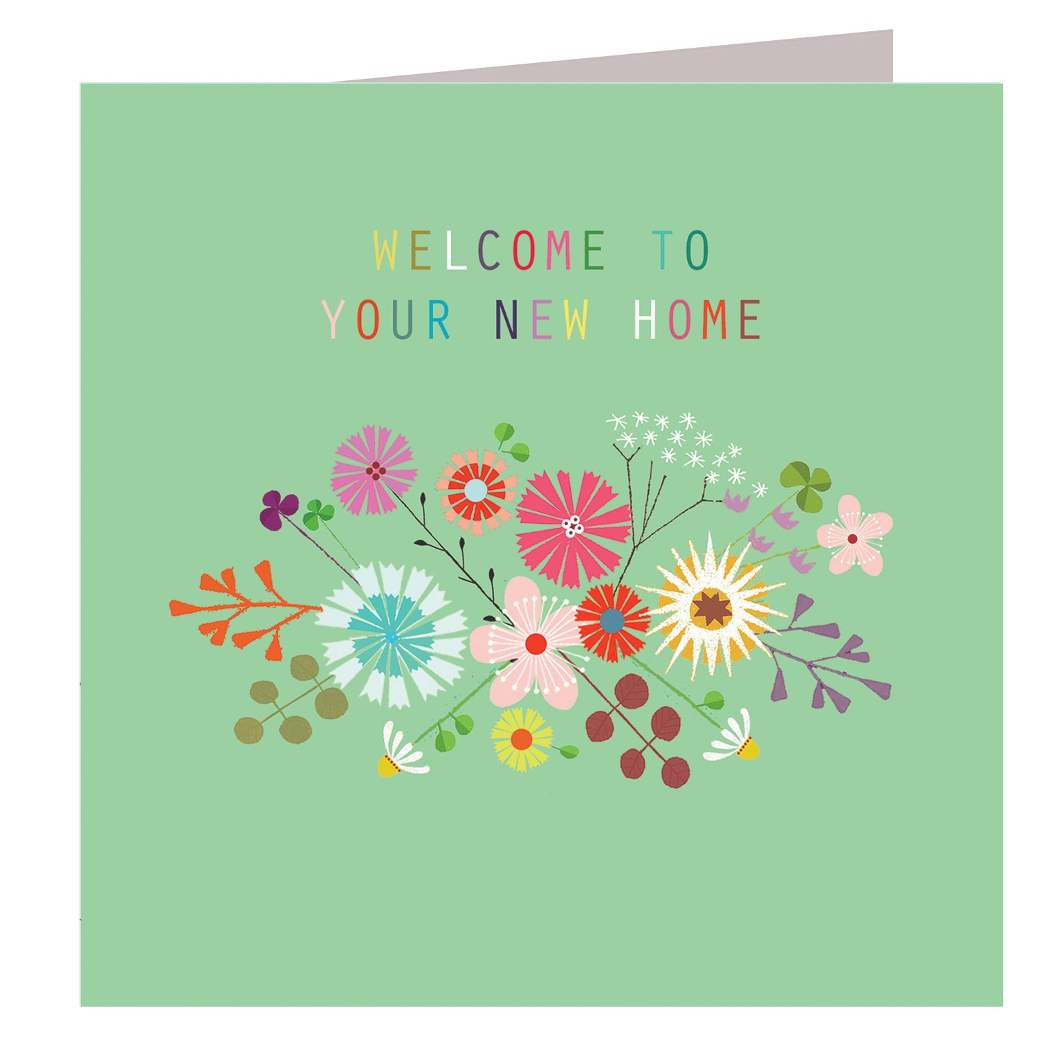 FL03 floral new home card